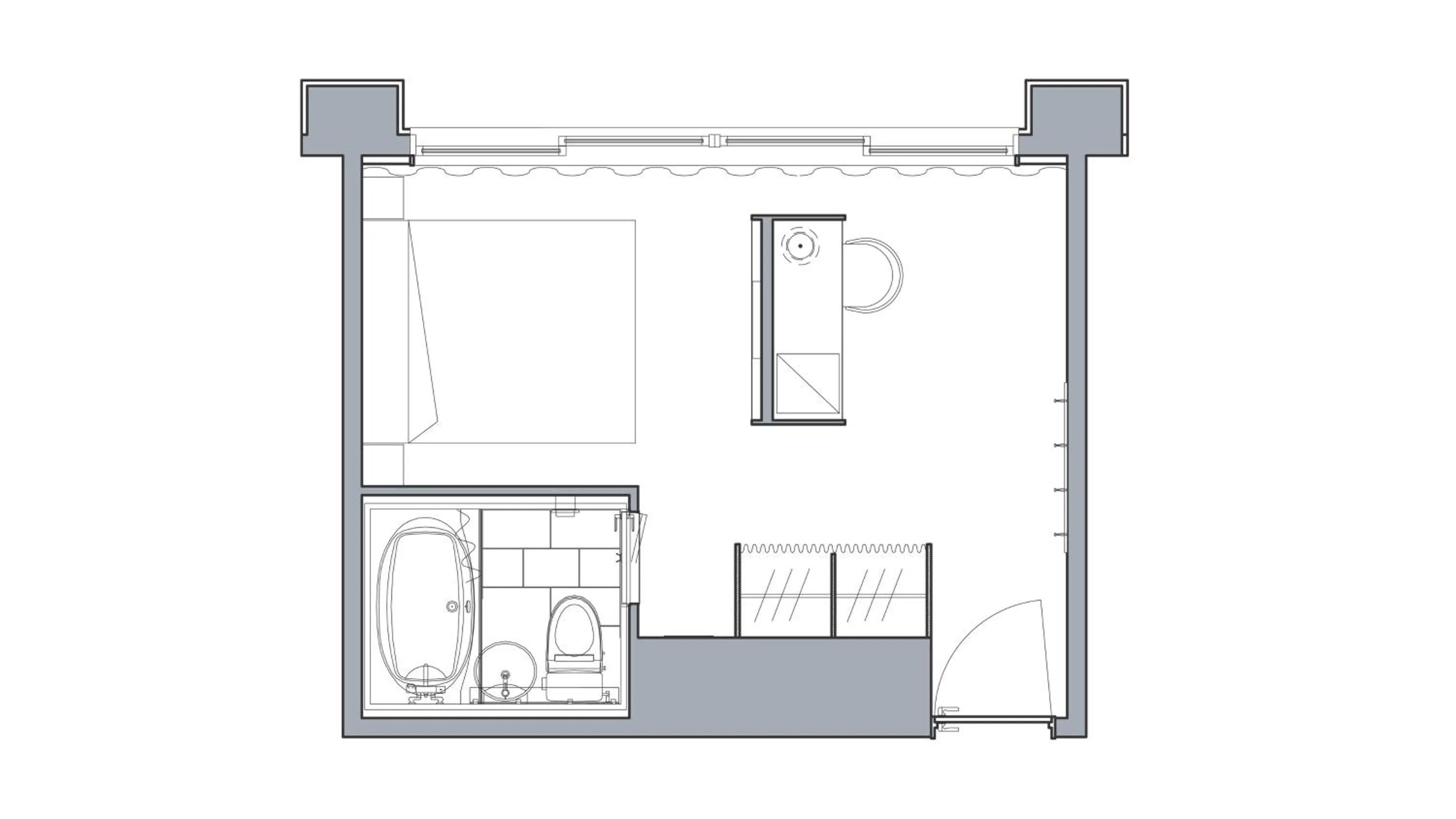 Photo of the whole room in Shin-Osaka Station Hotel