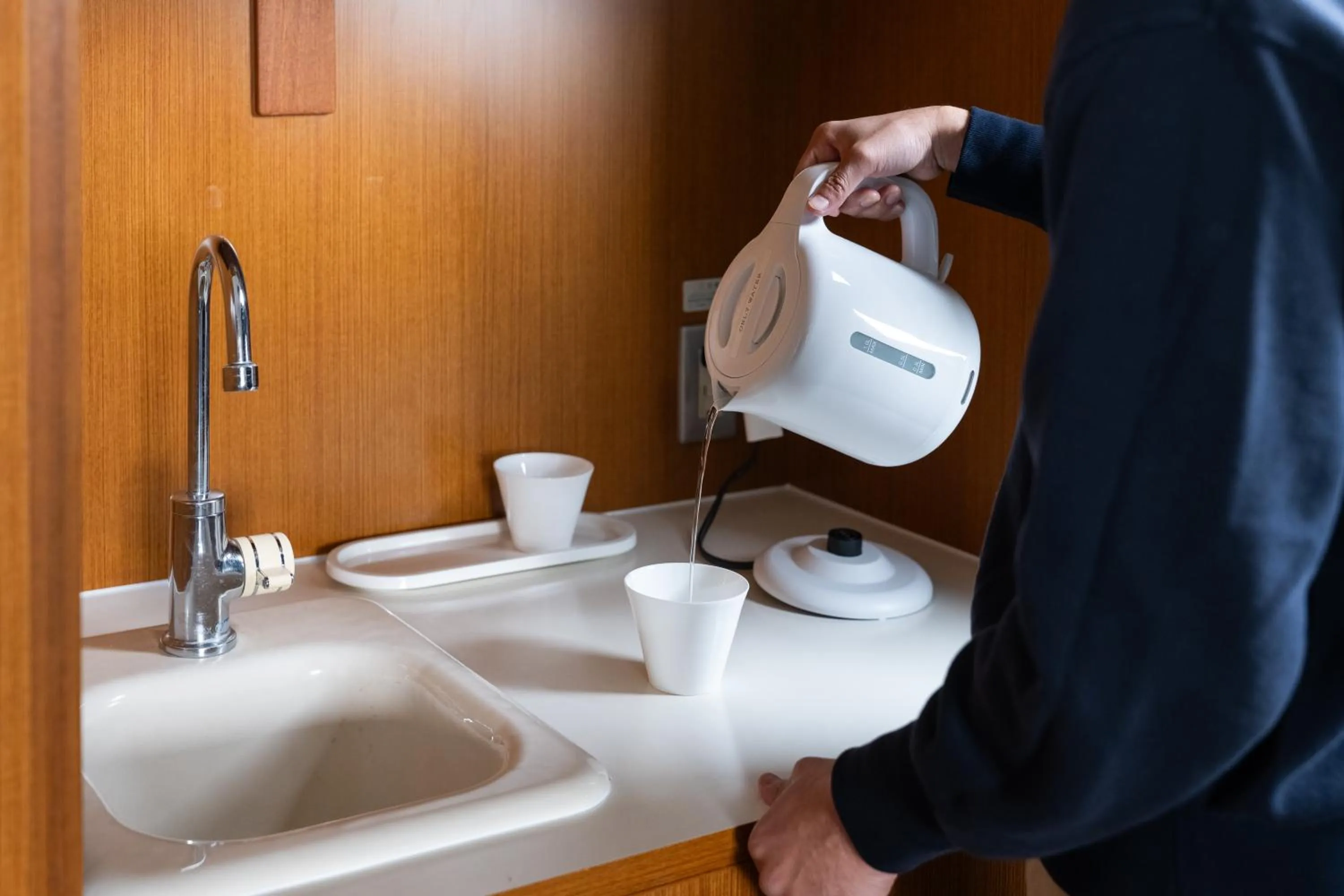 Kitchen or kitchenette in Apartment Hotel DIG the OSAKA