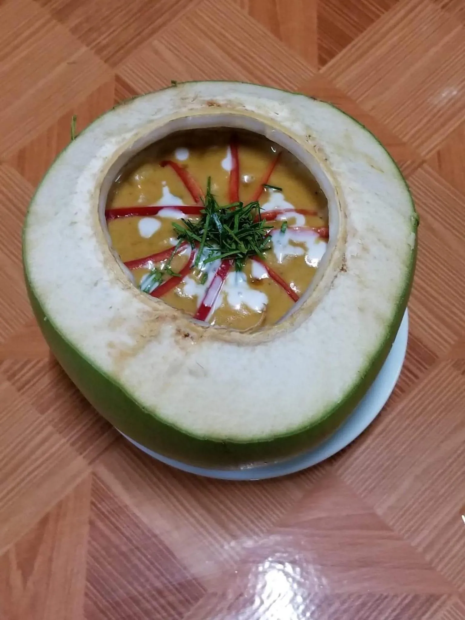 Dinner in Blue Diamond Hostel