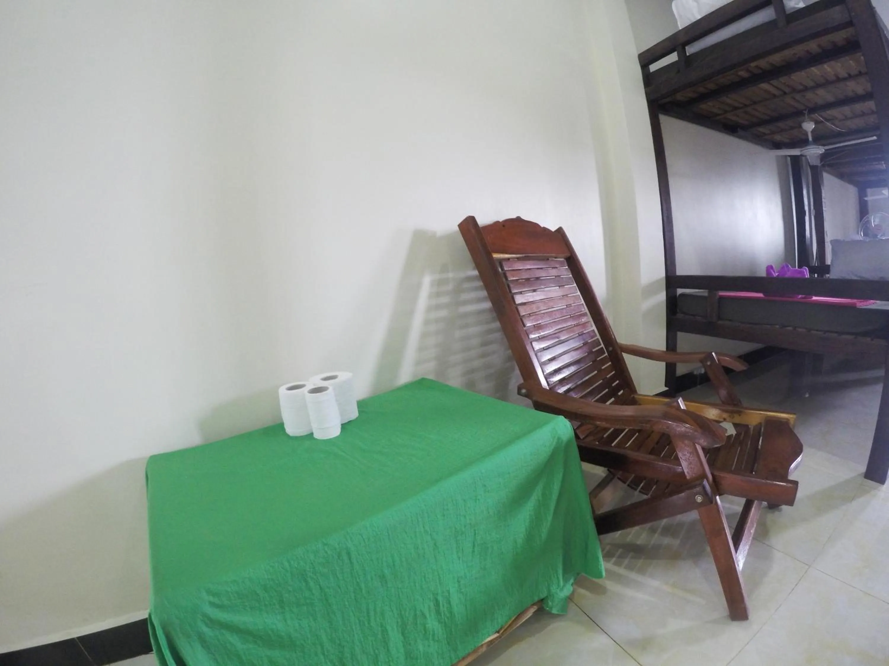 Seating area in Blue Diamond Hostel