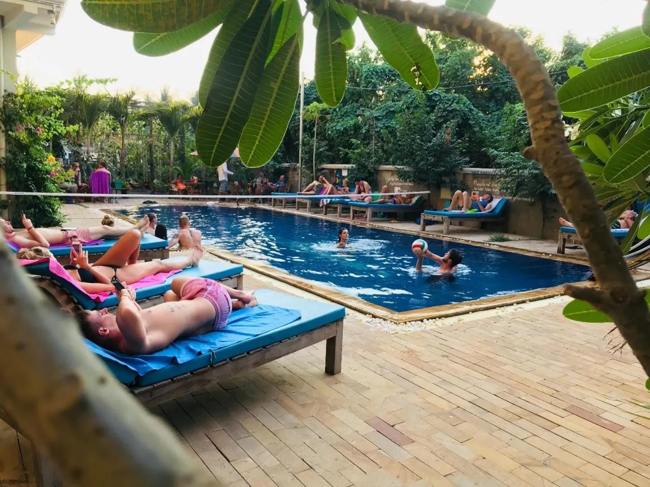 Swimming pool in Blue Diamond Hostel