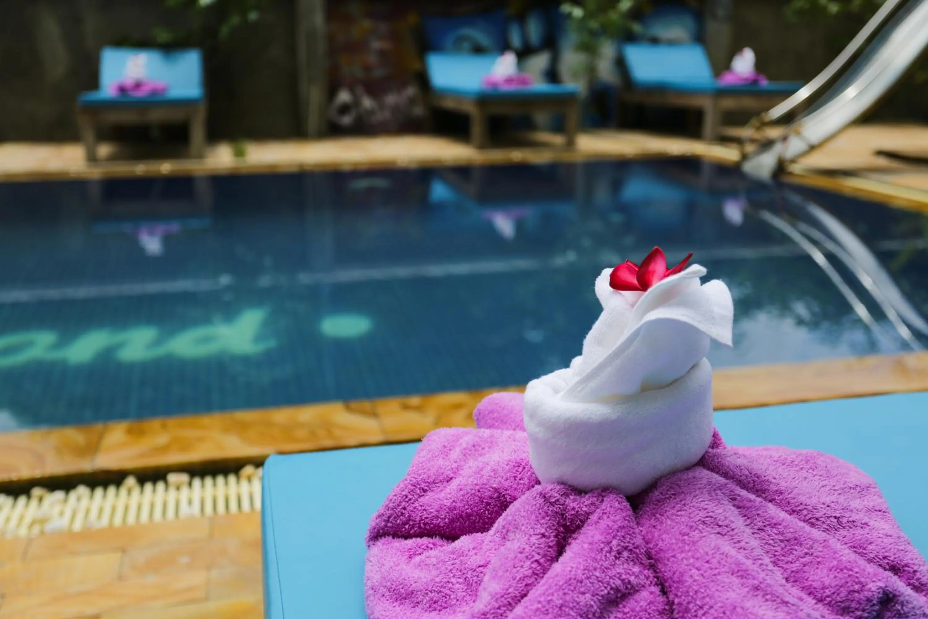 Patio in Blue Diamond Hostel