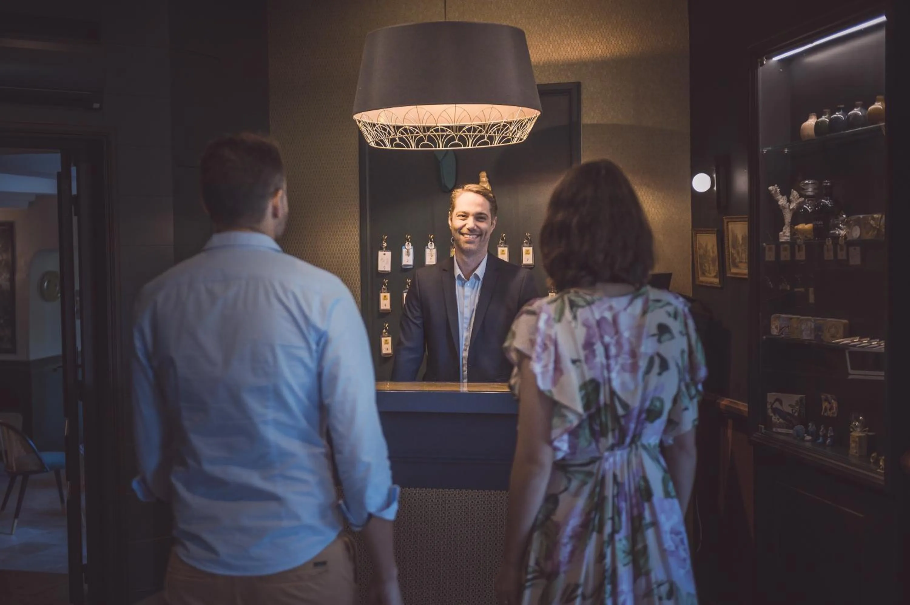 Lobby or reception in Logis Hôtel Restaurant Le Plantevin