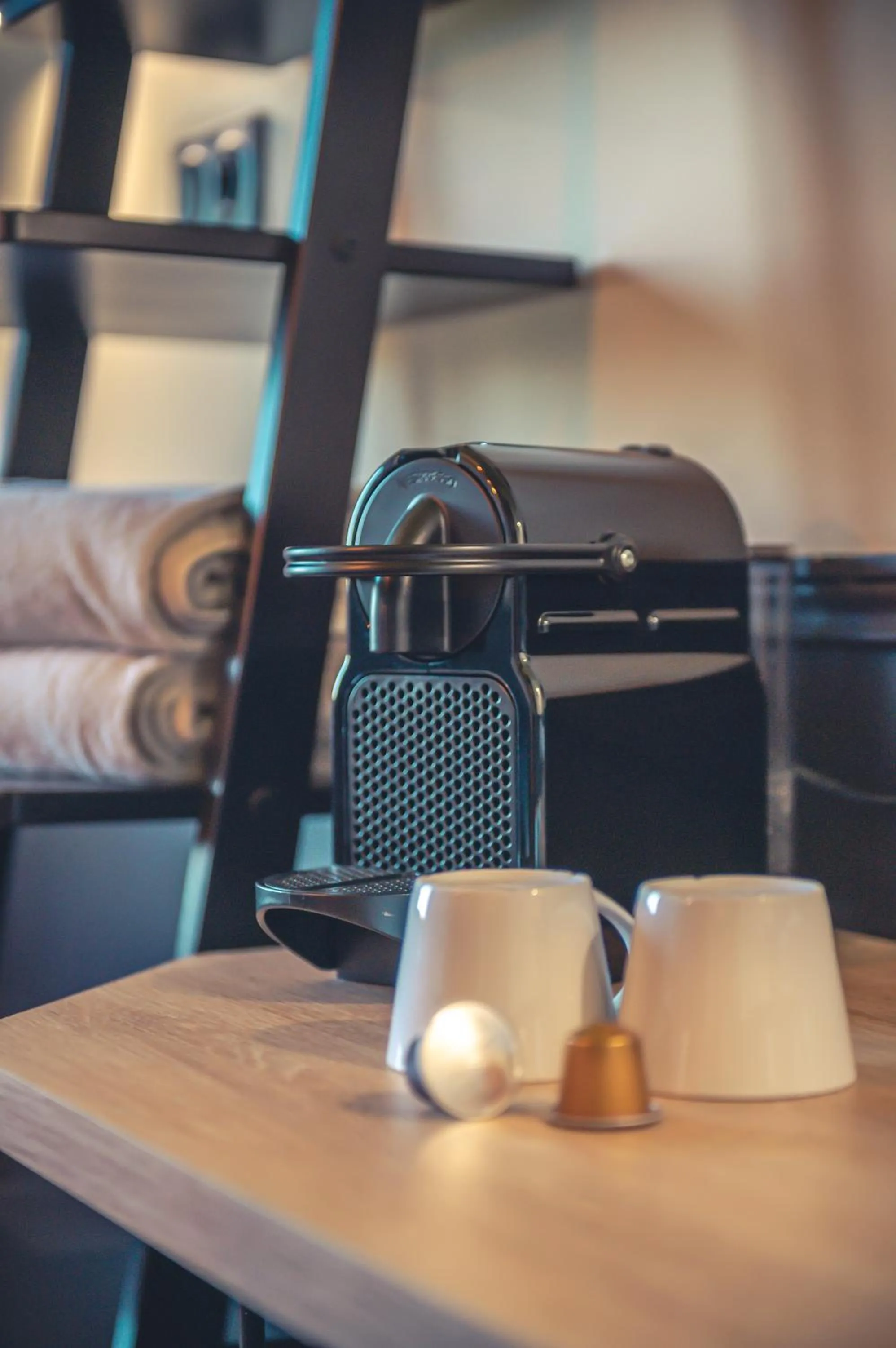 Coffee/tea facilities, Bed in Logis Hôtel Restaurant Le Plantevin