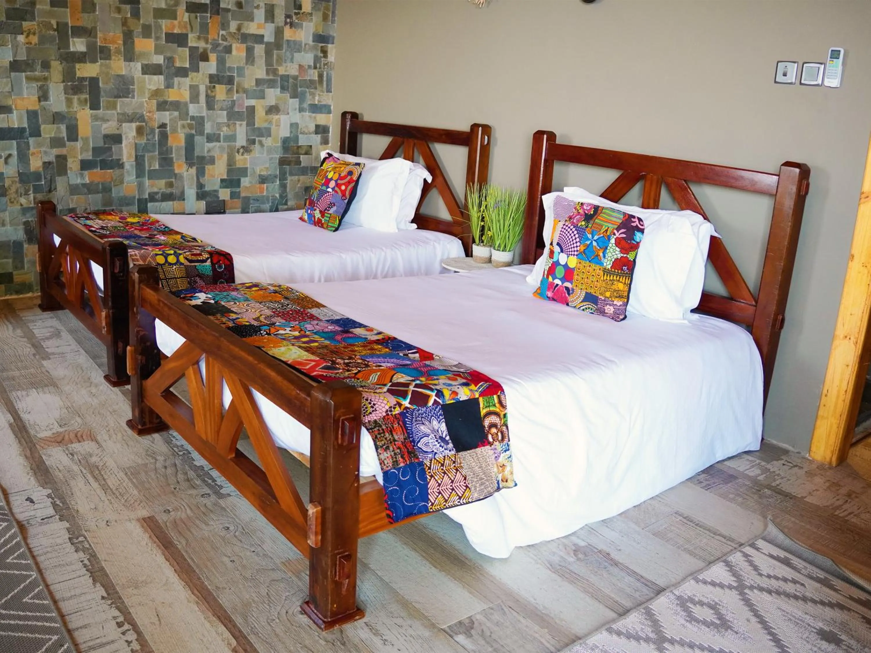 Bed in Wag Hill Lodge & Spa