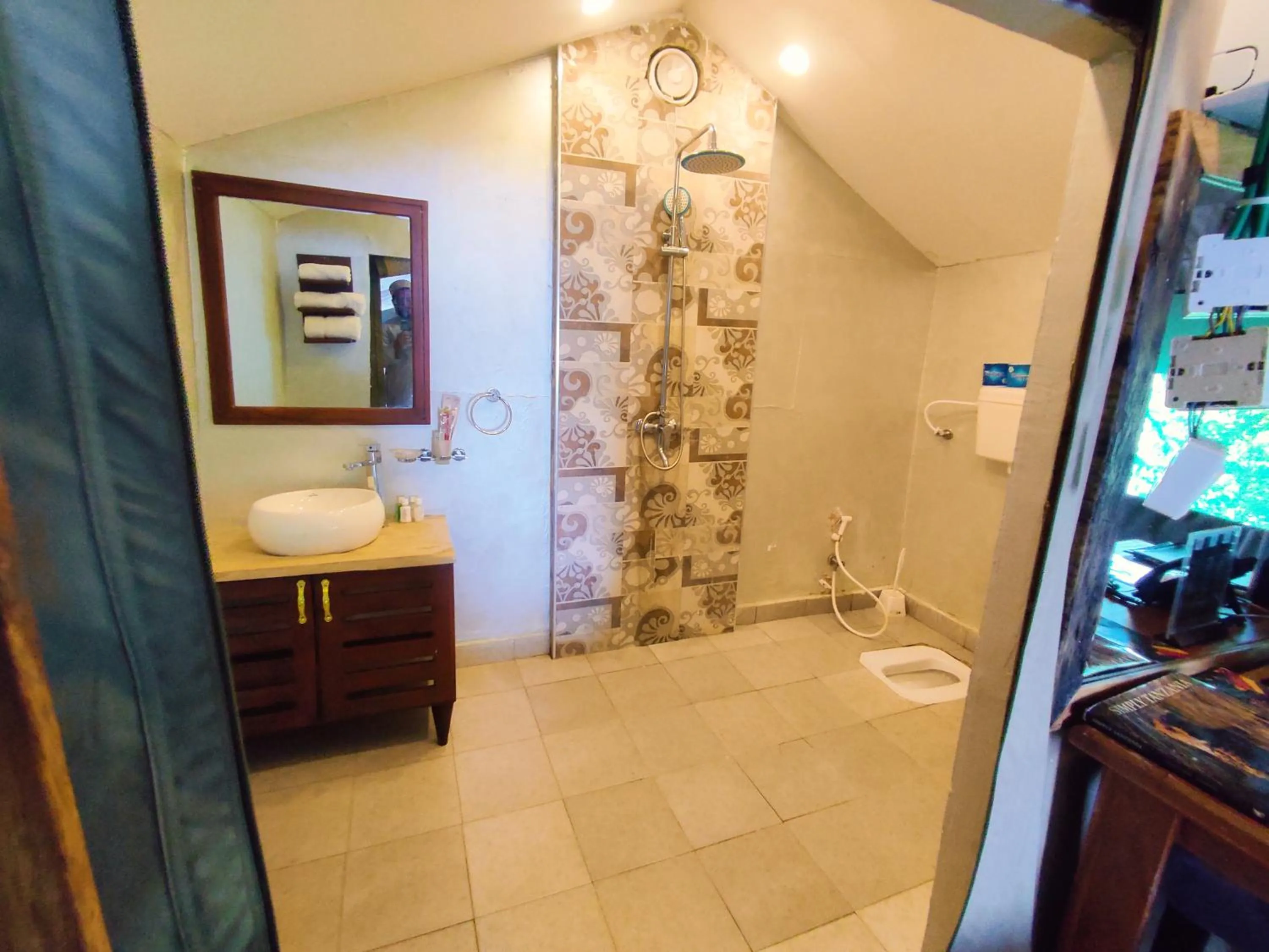 Shower in Wag Hill Lodge & Spa