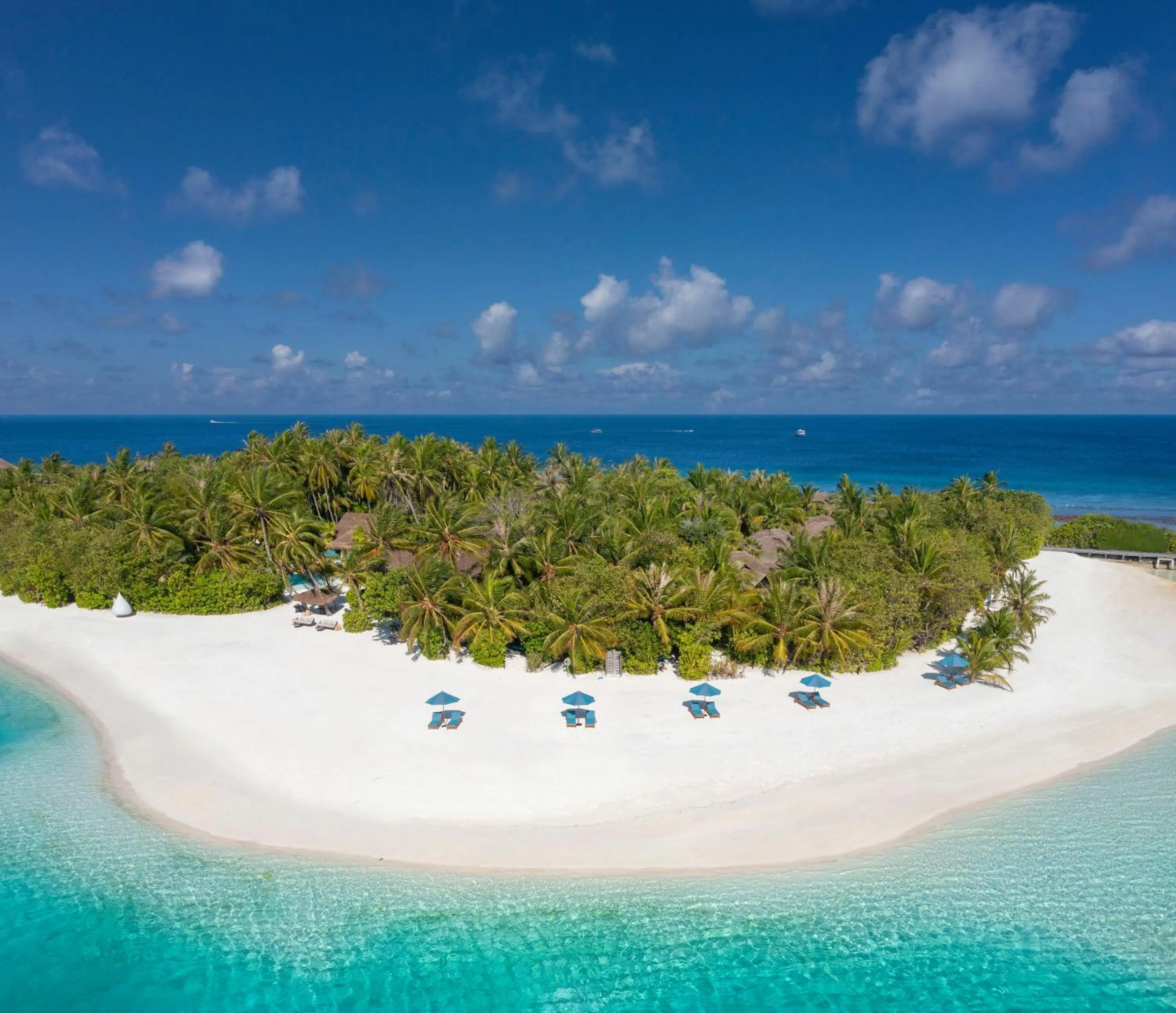 Bird's eye view in Naladhu Private Island Maldives