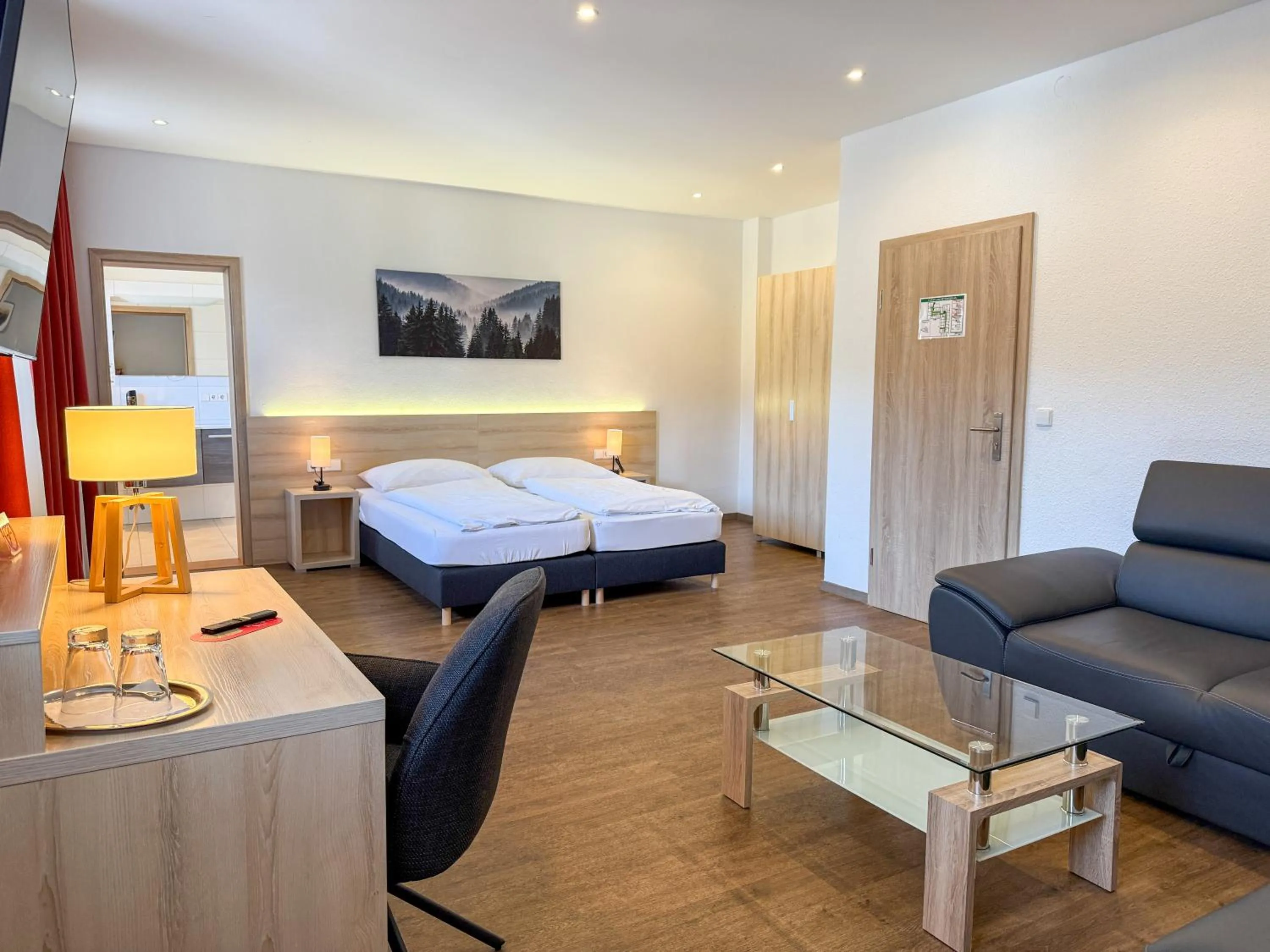 Bed in Landgasthof Schwarzberg