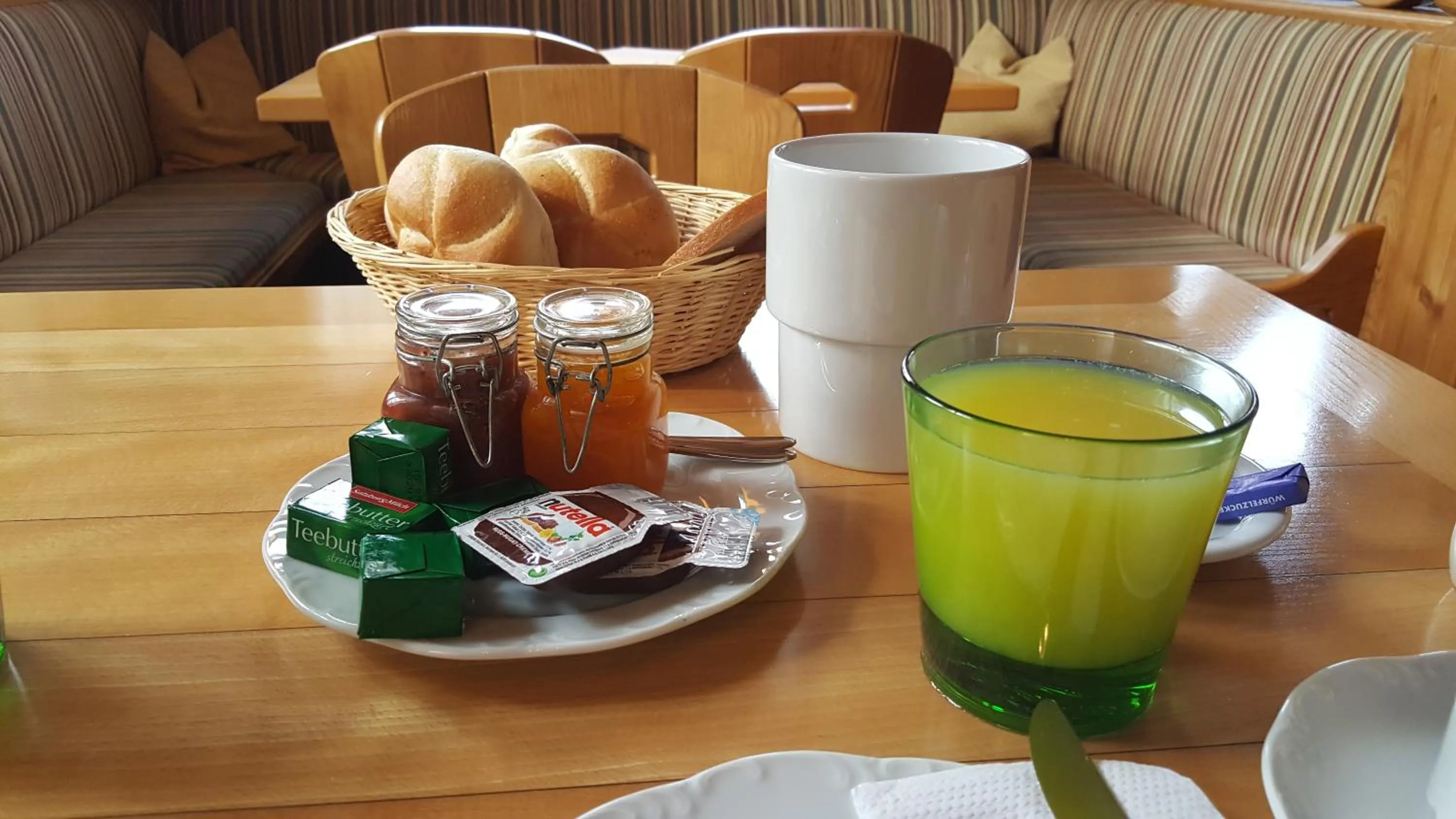 Continental breakfast in Gasthof Alte Tanne