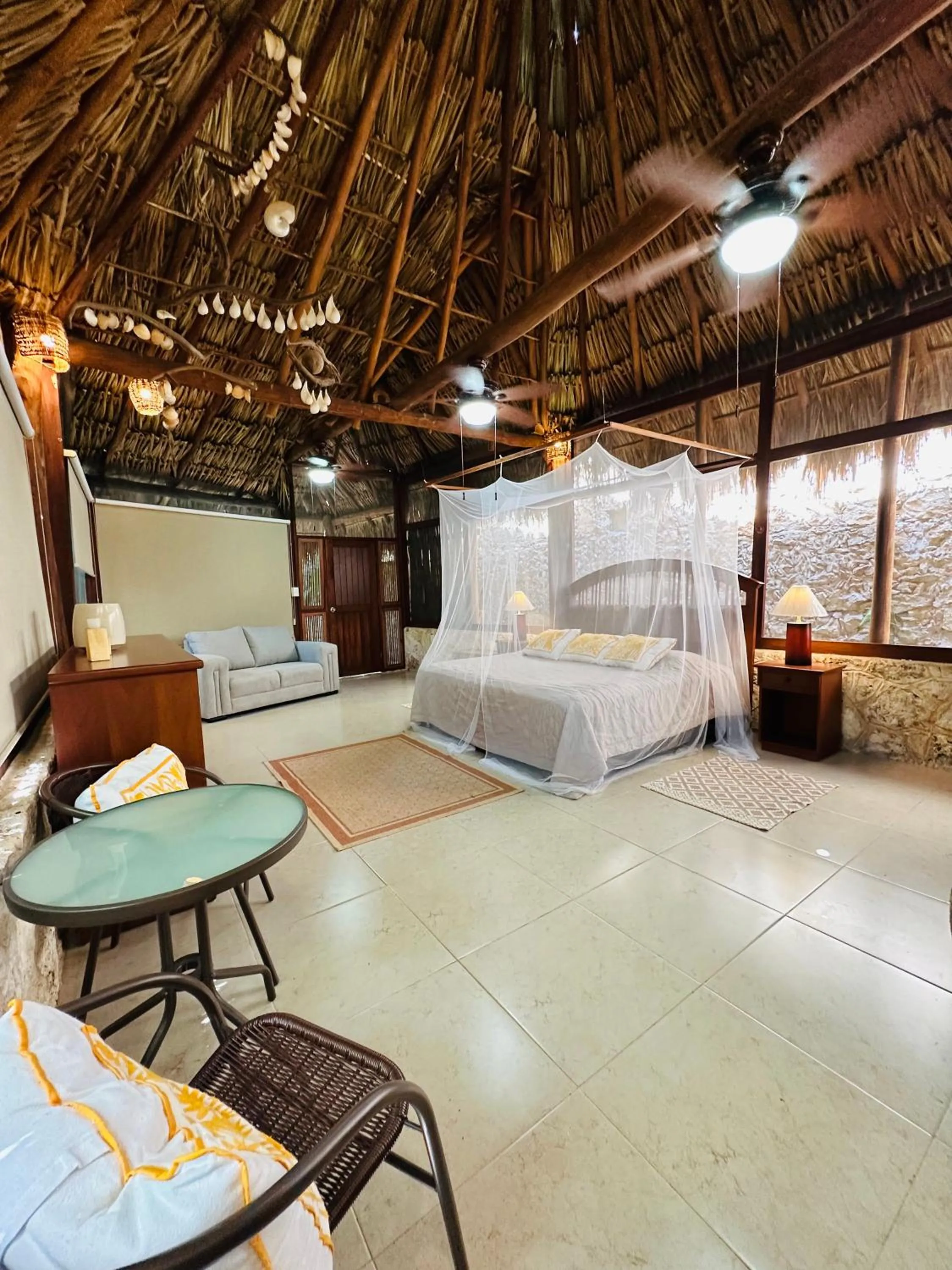 Living room in Casa Quetzal Hotel