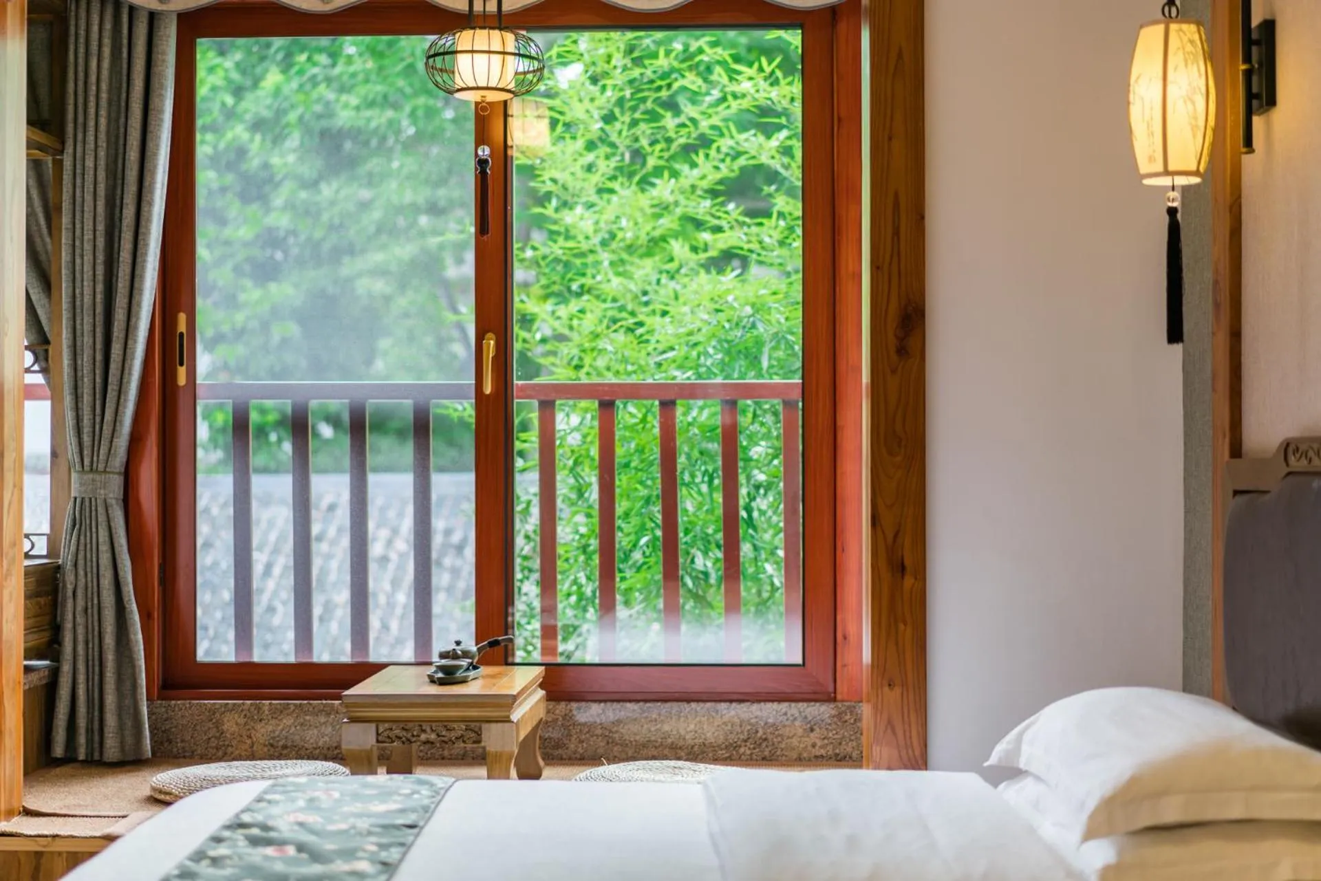 View (from property/room), Bed in Yangshuo River View Hotel