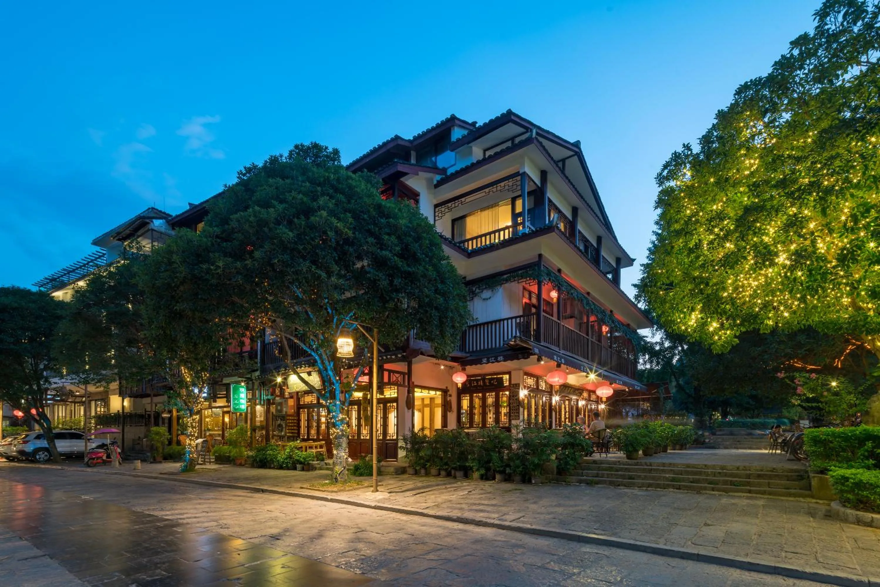 Property building in Yangshuo River View Hotel