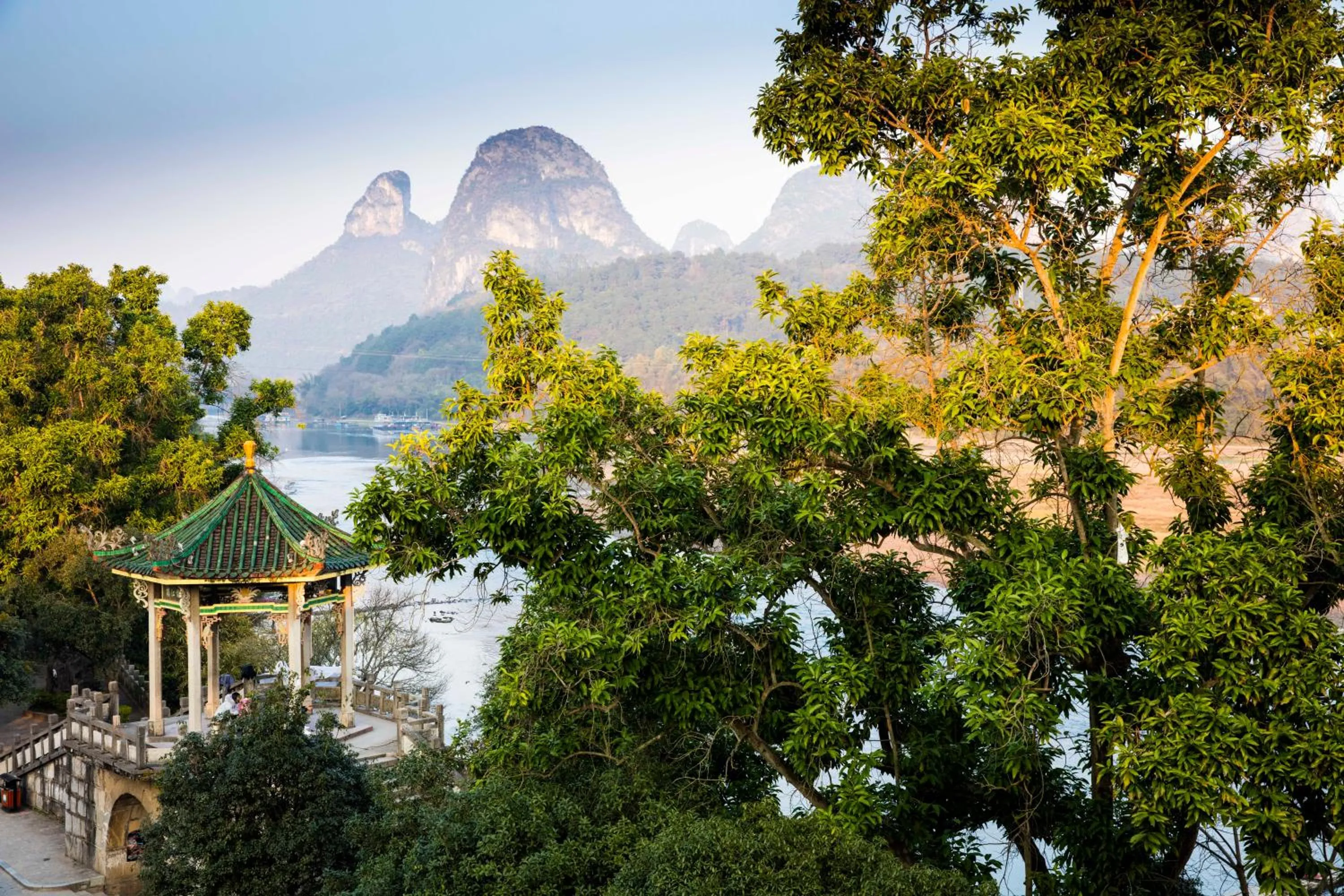 River view in Yangshuo River View Hotel
