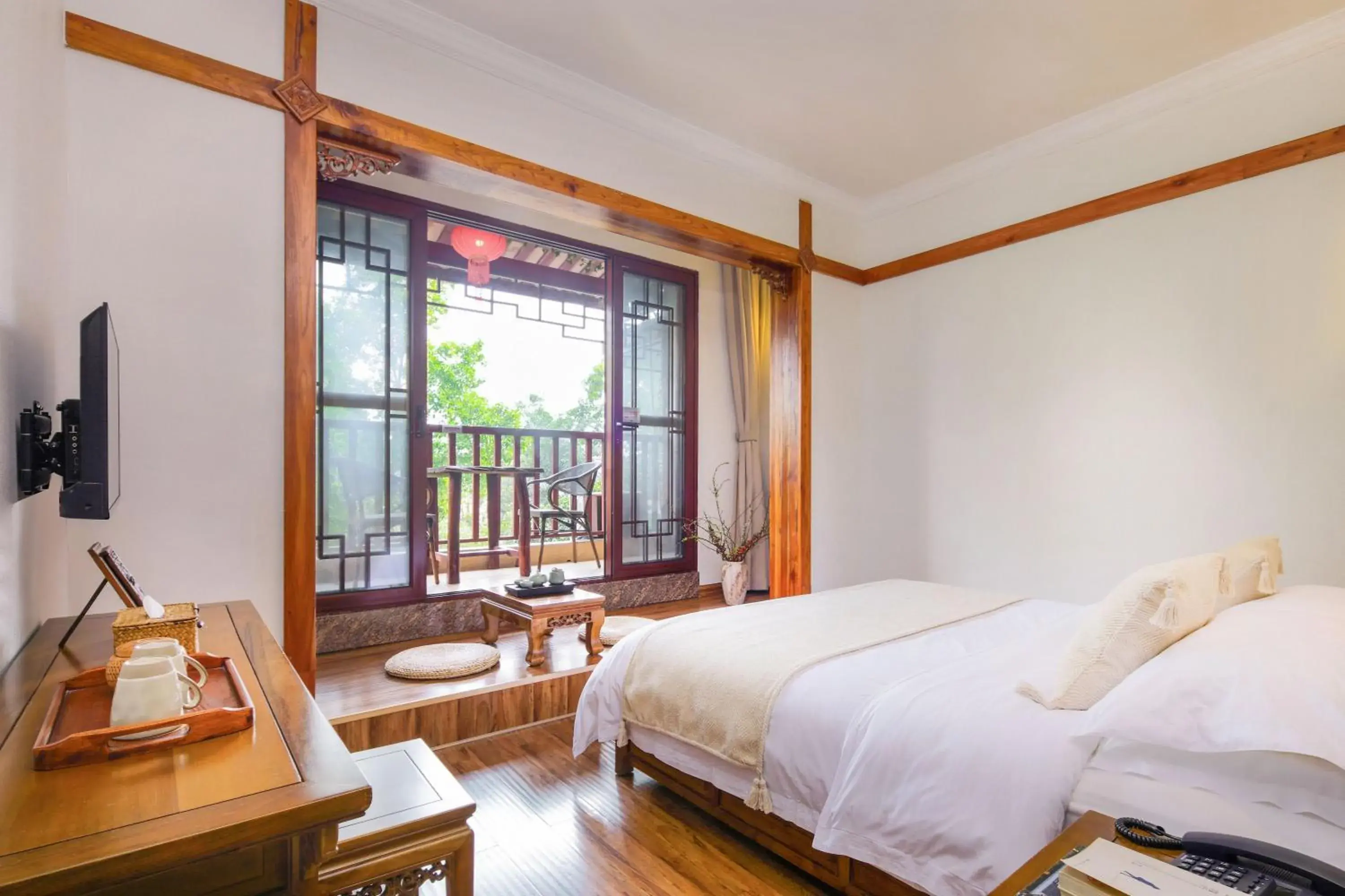 Double Room with Balcony in Yangshuo River View Hotel Double Room with Balcony in Yangshuo River View Hotel