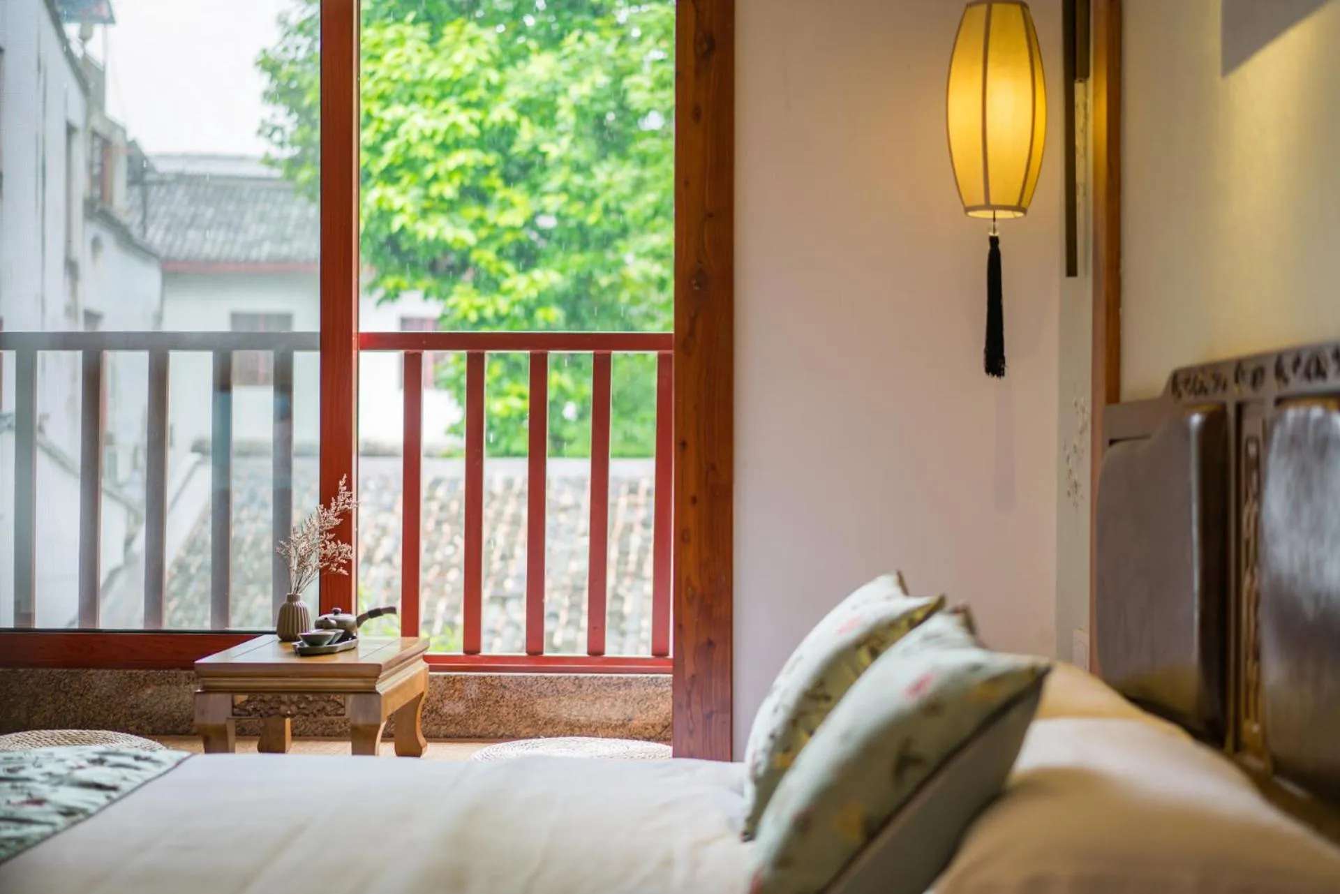 View (from property/room), Bed in Yangshuo River View Hotel