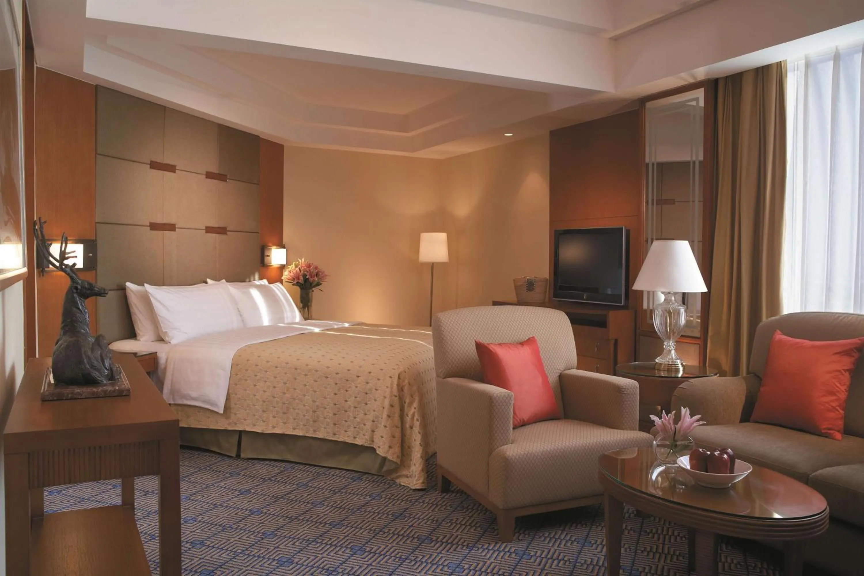 Shower, Bed in Shangri-La Baotou