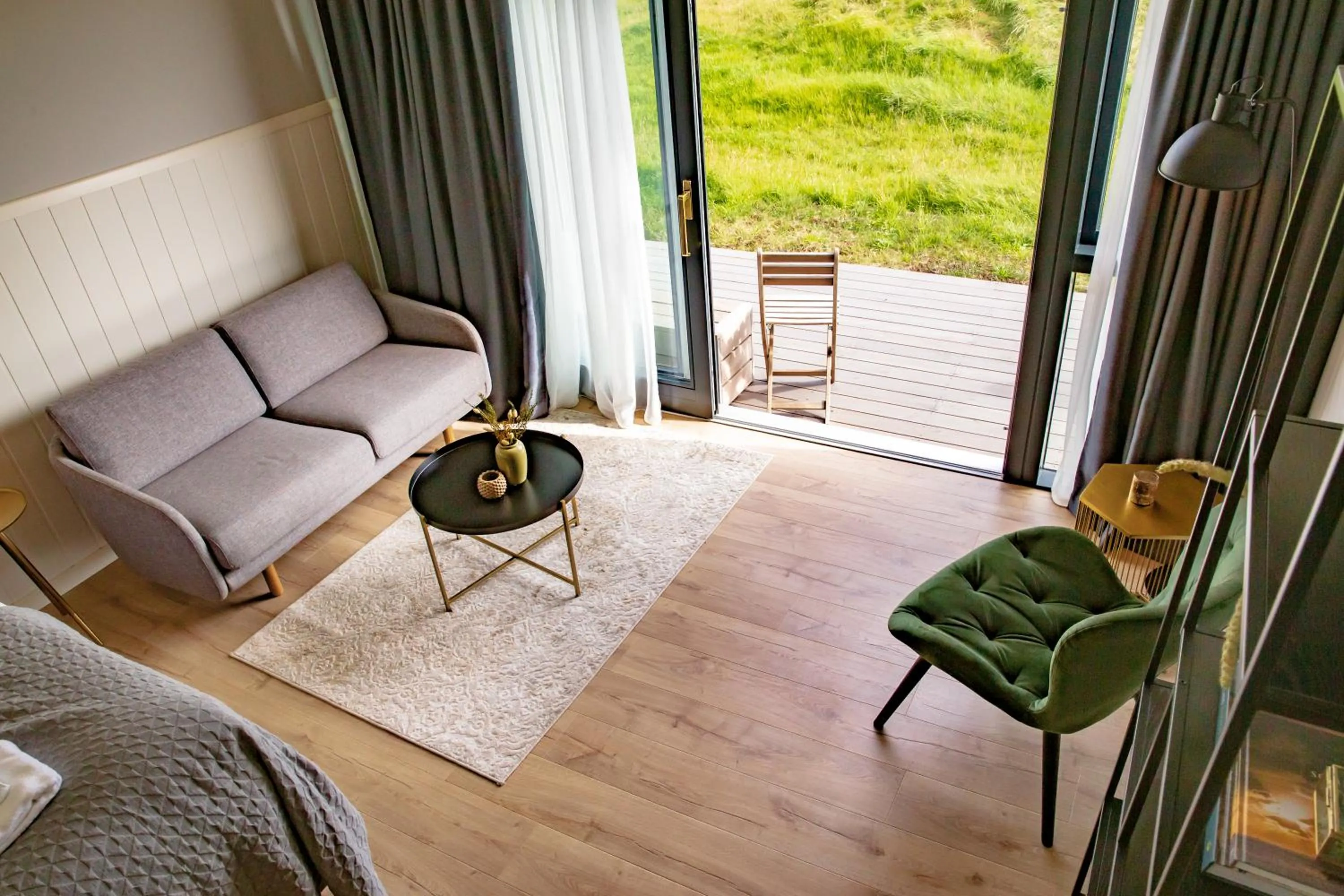 Seating area in Magma Hotel