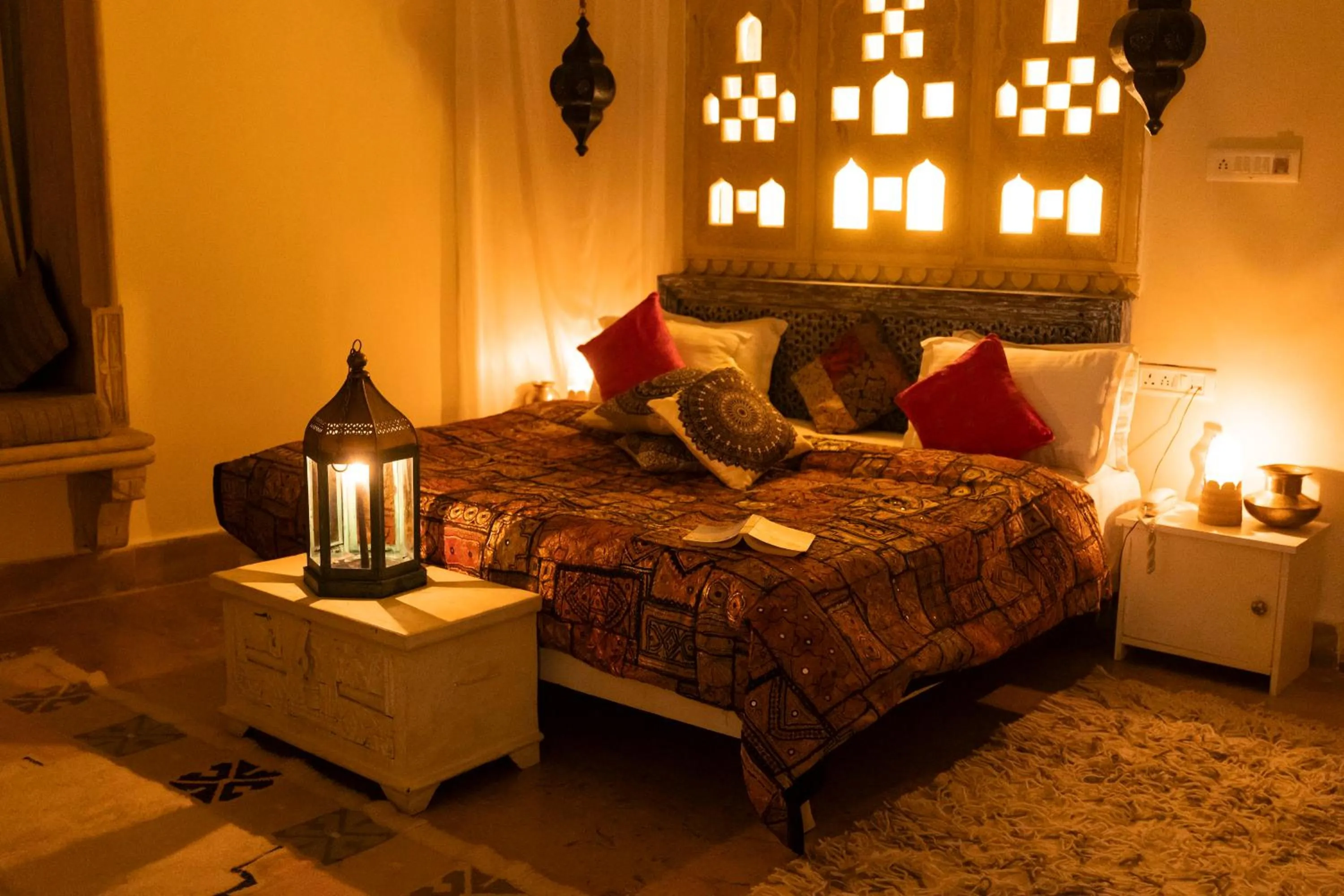 Photo of the whole room, Bed in Casa De Kaku Jaisalmer