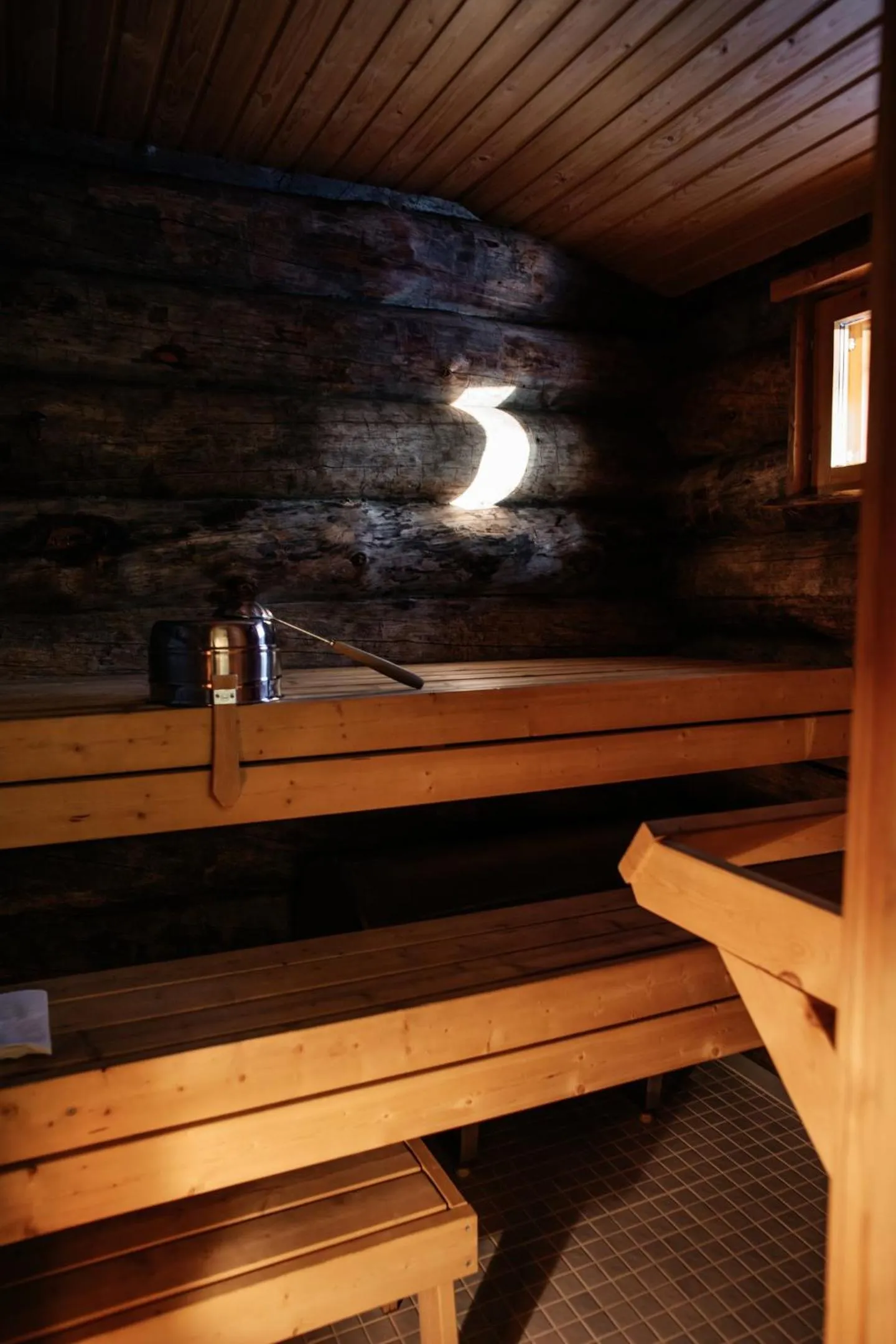 Sauna in Kakslauttanen Arctic Resort - Igloos and Chalets