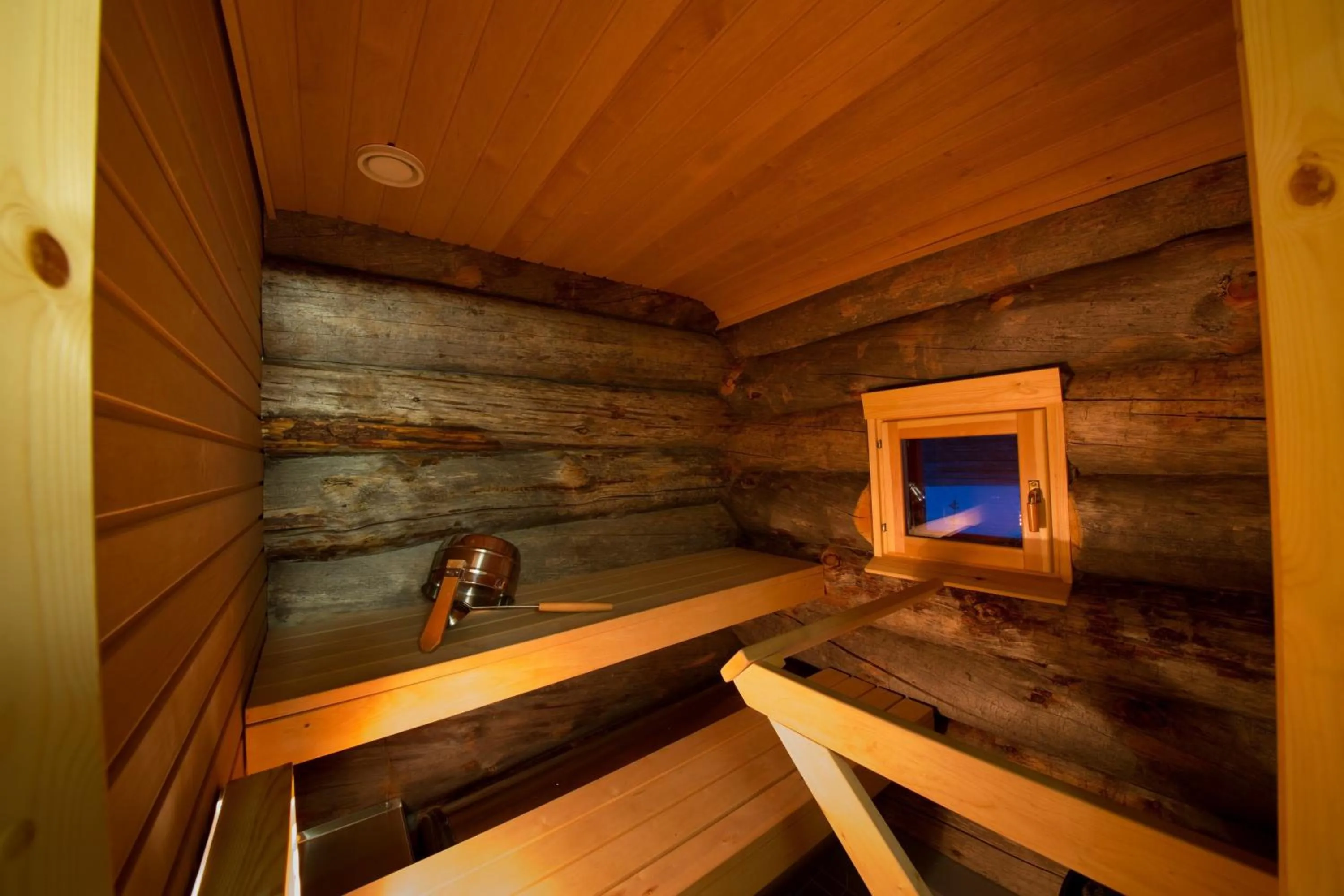 Sauna in Kakslauttanen Arctic Resort - Igloos and Chalets