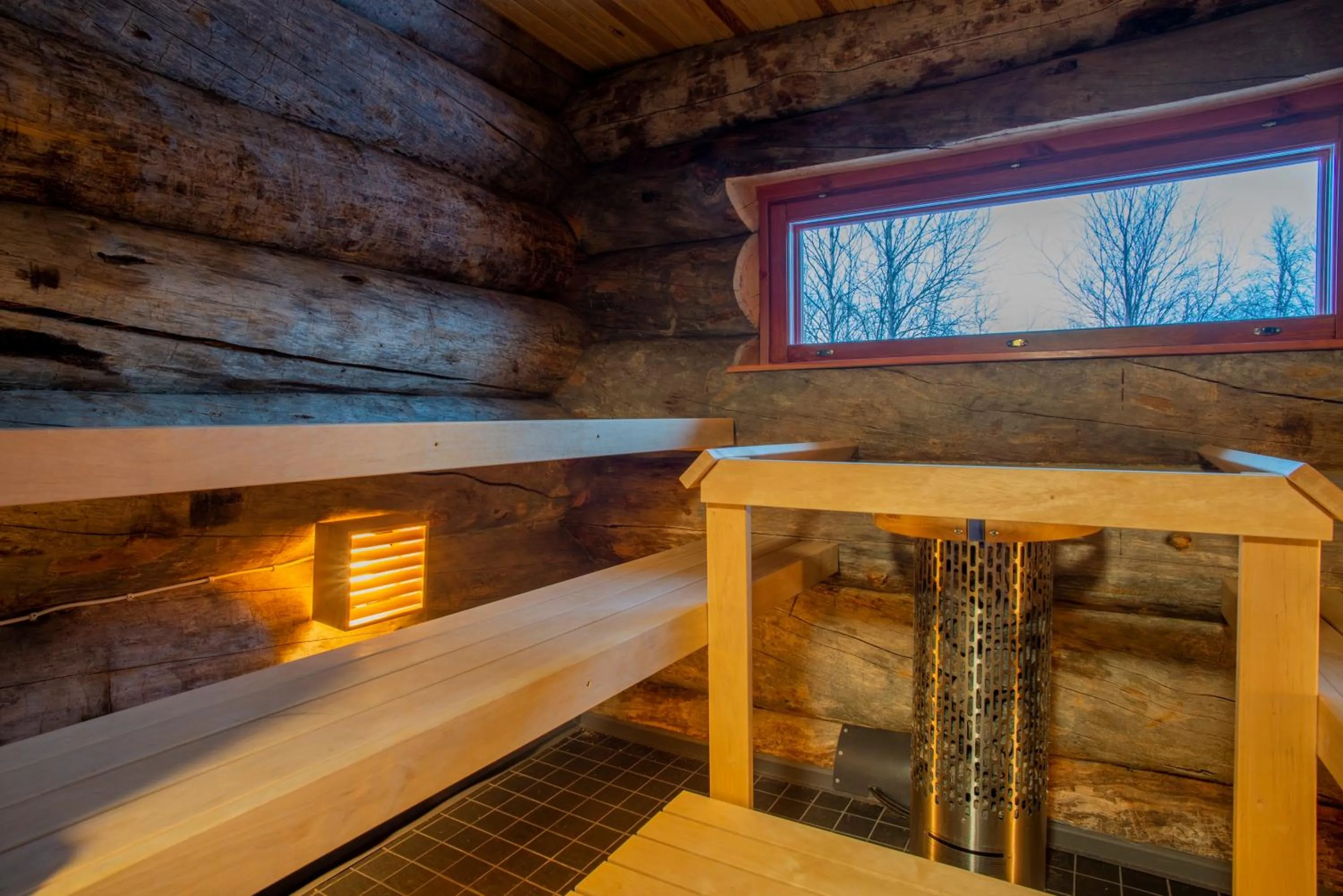 Sauna in Kakslauttanen Arctic Resort - Igloos and Chalets