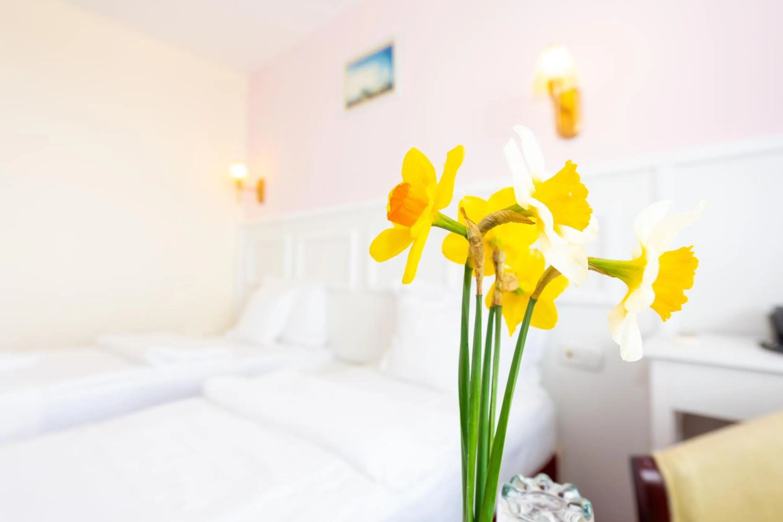 View (from property/room), Bed in Hotel Parc