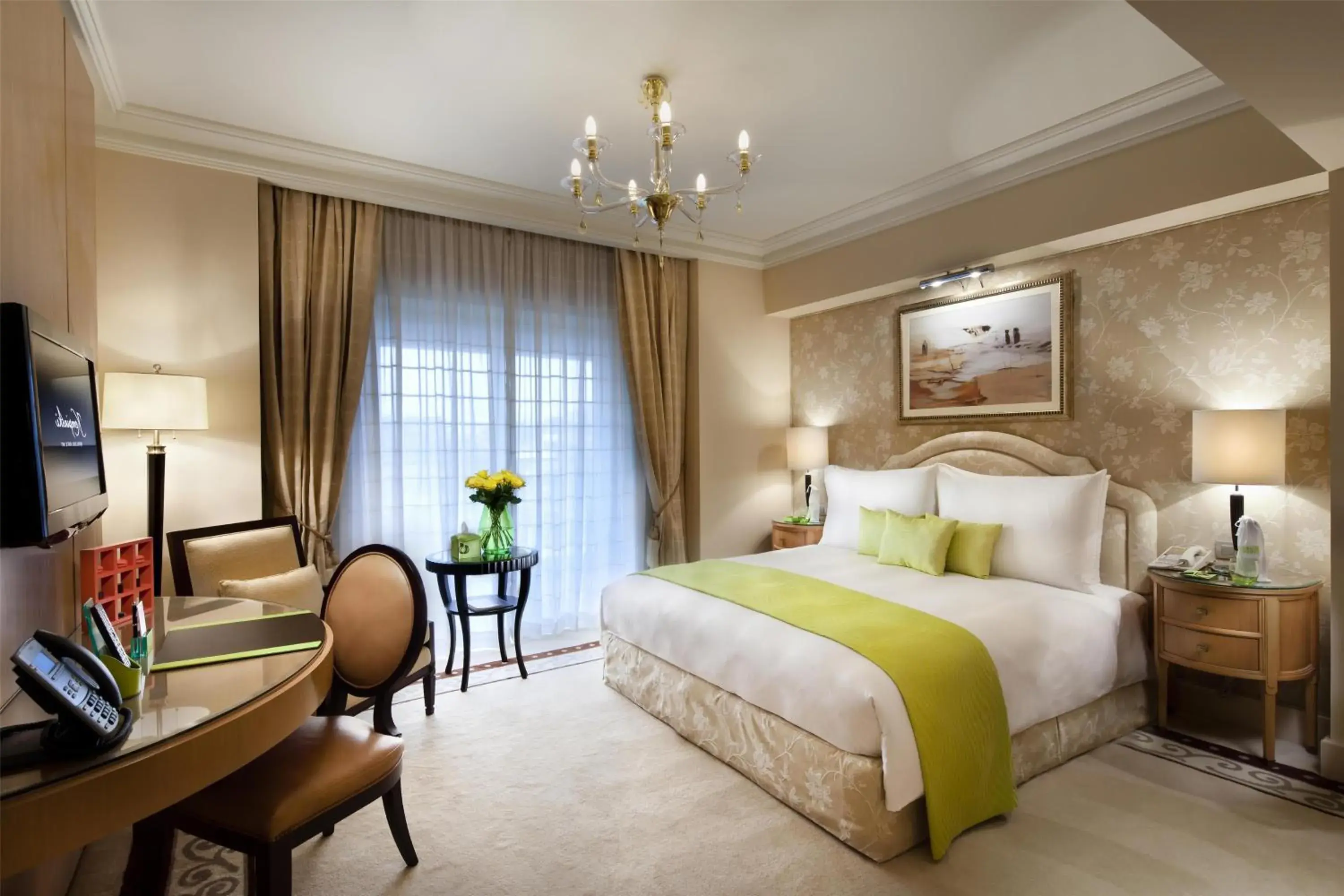 Madina Deluxe Room King in Kempinski Nile Hotel, Cairo Madina Deluxe Room King in Kempinski Nile Hotel, Cairo