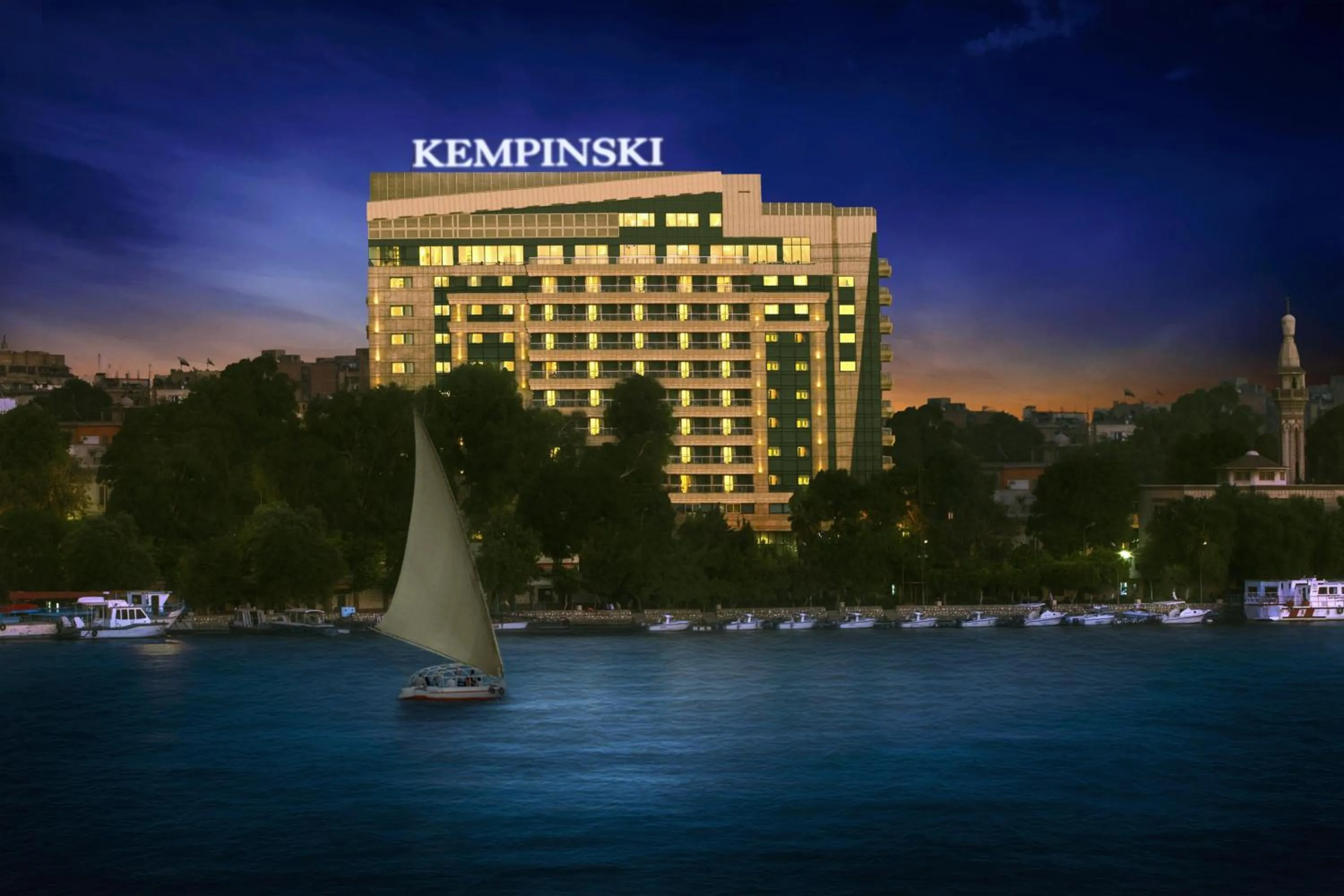 Property building in Kempinski Nile Hotel, Cairo