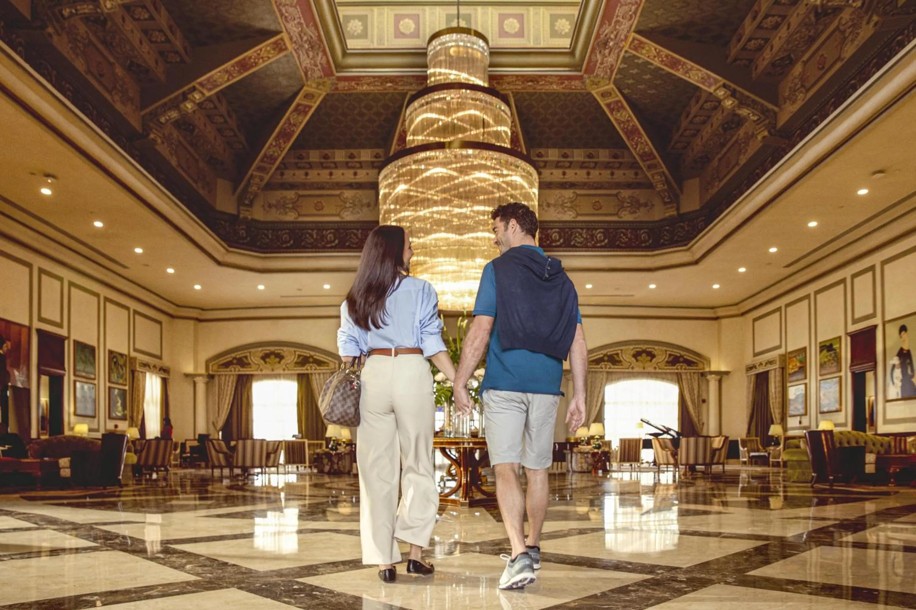 Lobby or reception in Kempinski Nile Hotel, Cairo