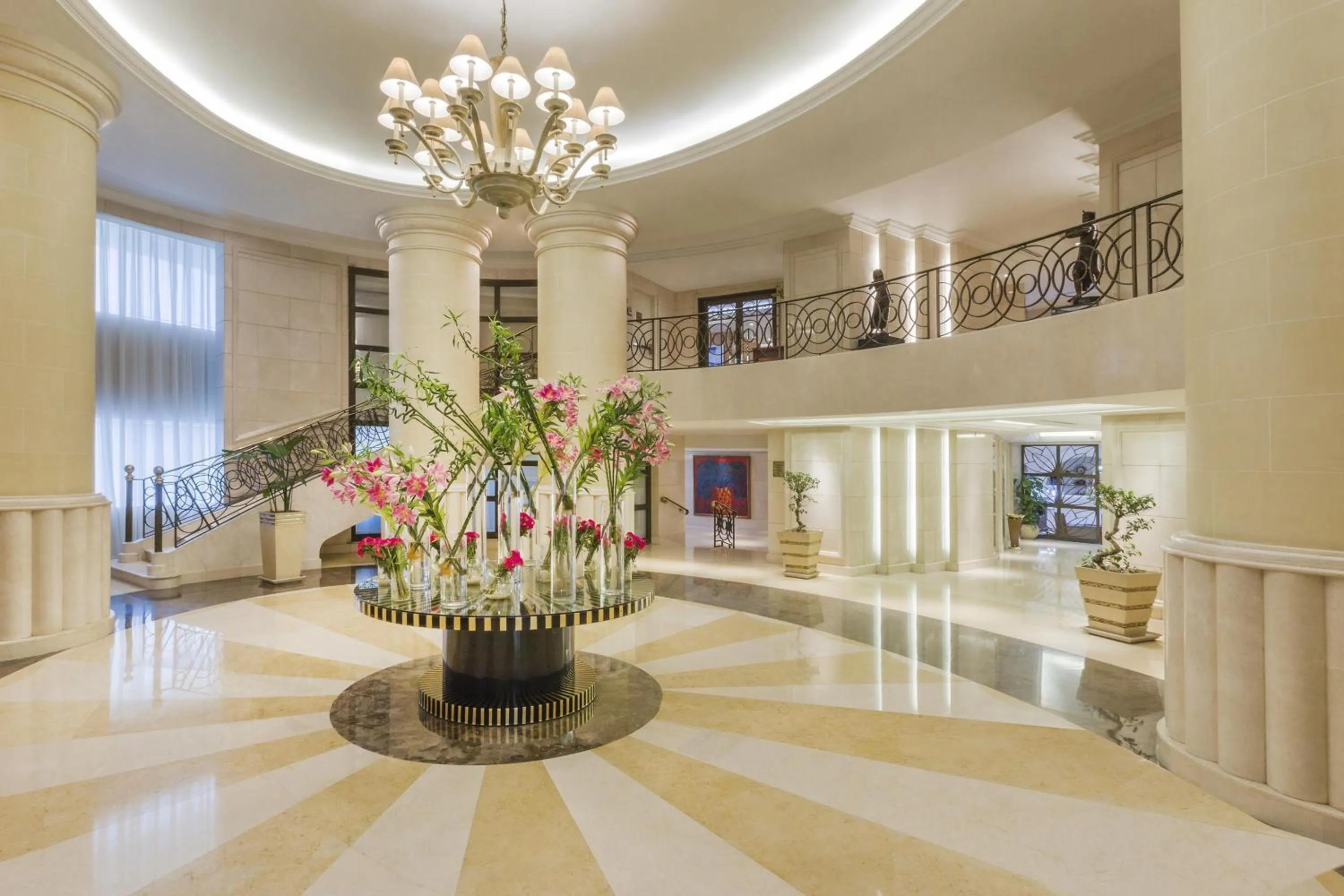 Lobby or reception in Kempinski Nile Hotel, Cairo