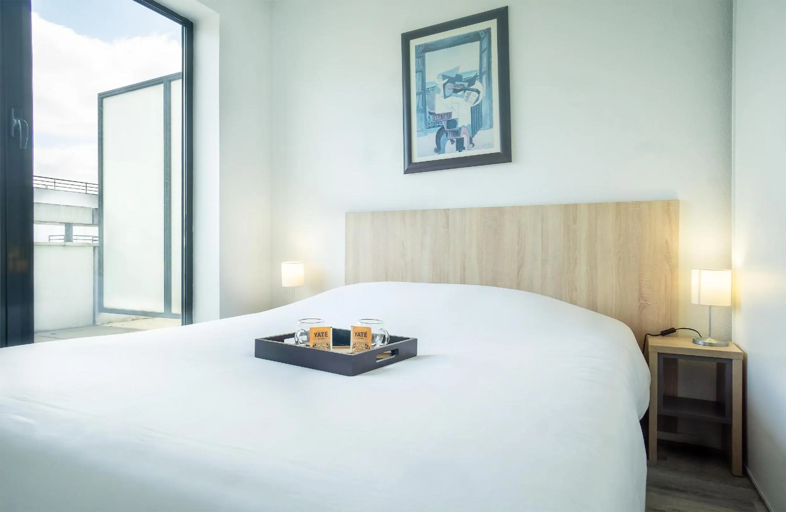 Bedroom, Bed in City Résidence Ivry