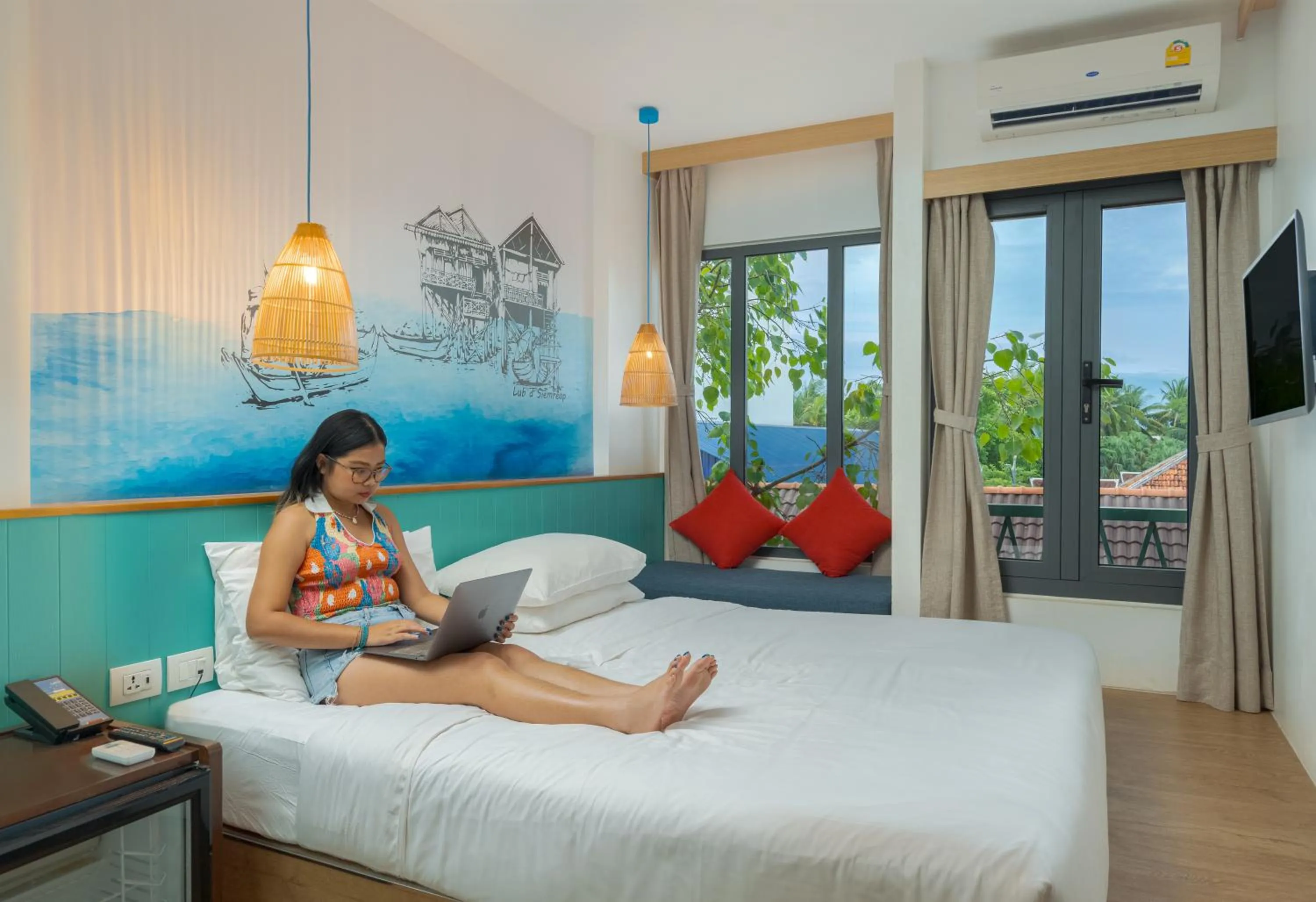 Photo of the whole room, Bed in Lub d Siem Reap - Near Pub Street & Angkor Wat