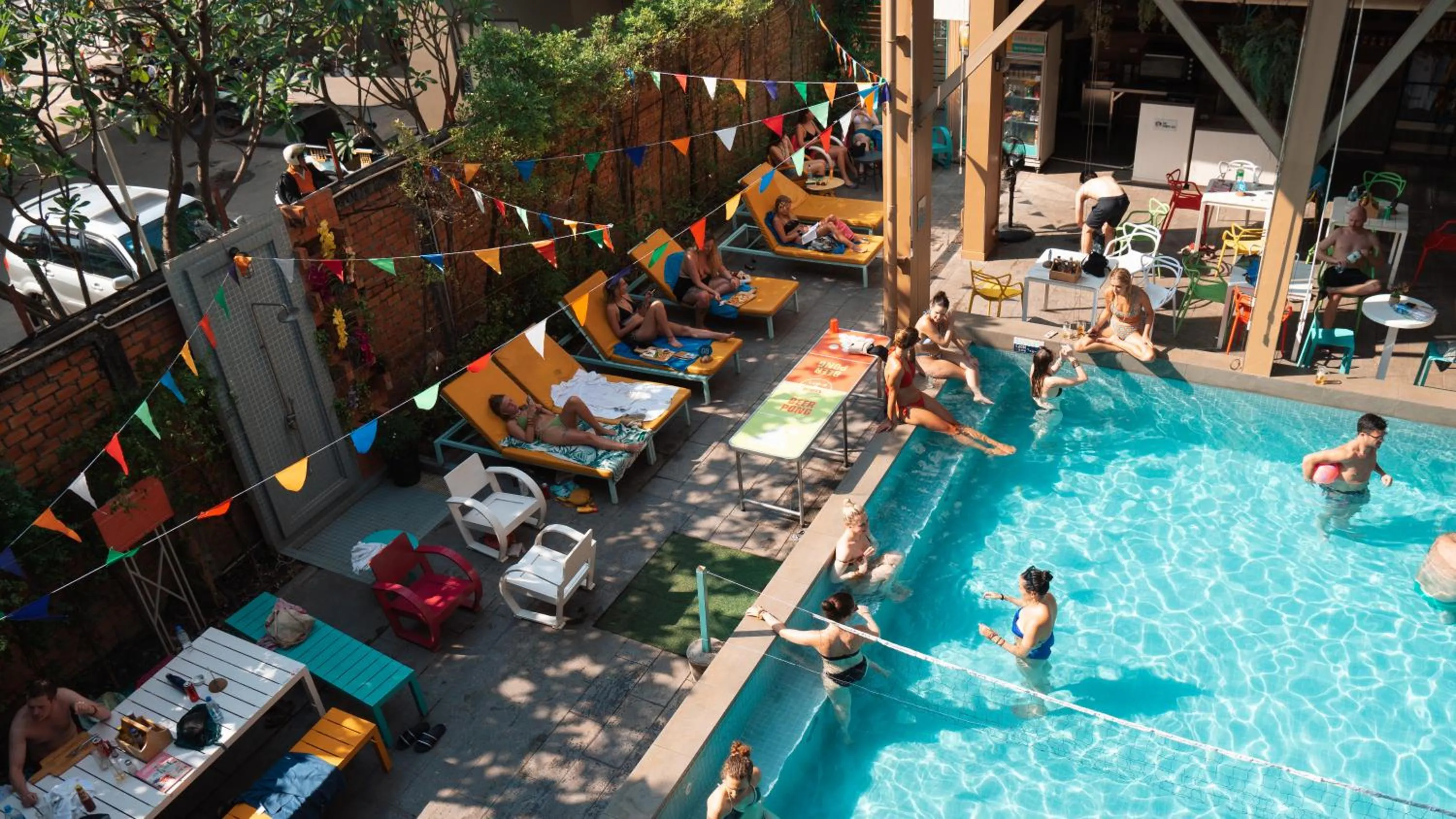 Pool view in Lub d Siem Reap - Near Pub Street & Angkor Wat
