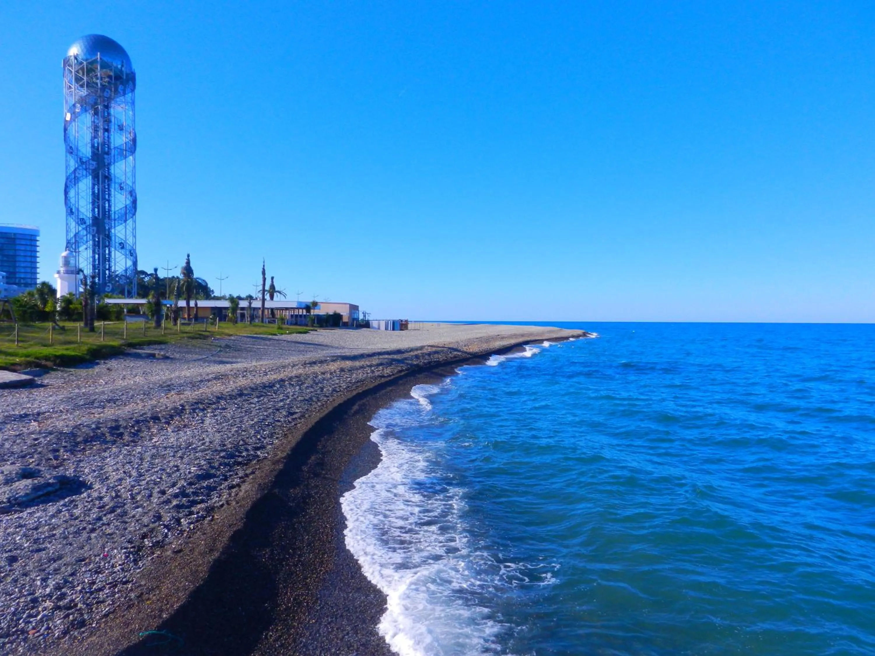 Beach in Mimino Apartment Deluxe First Line (C II)