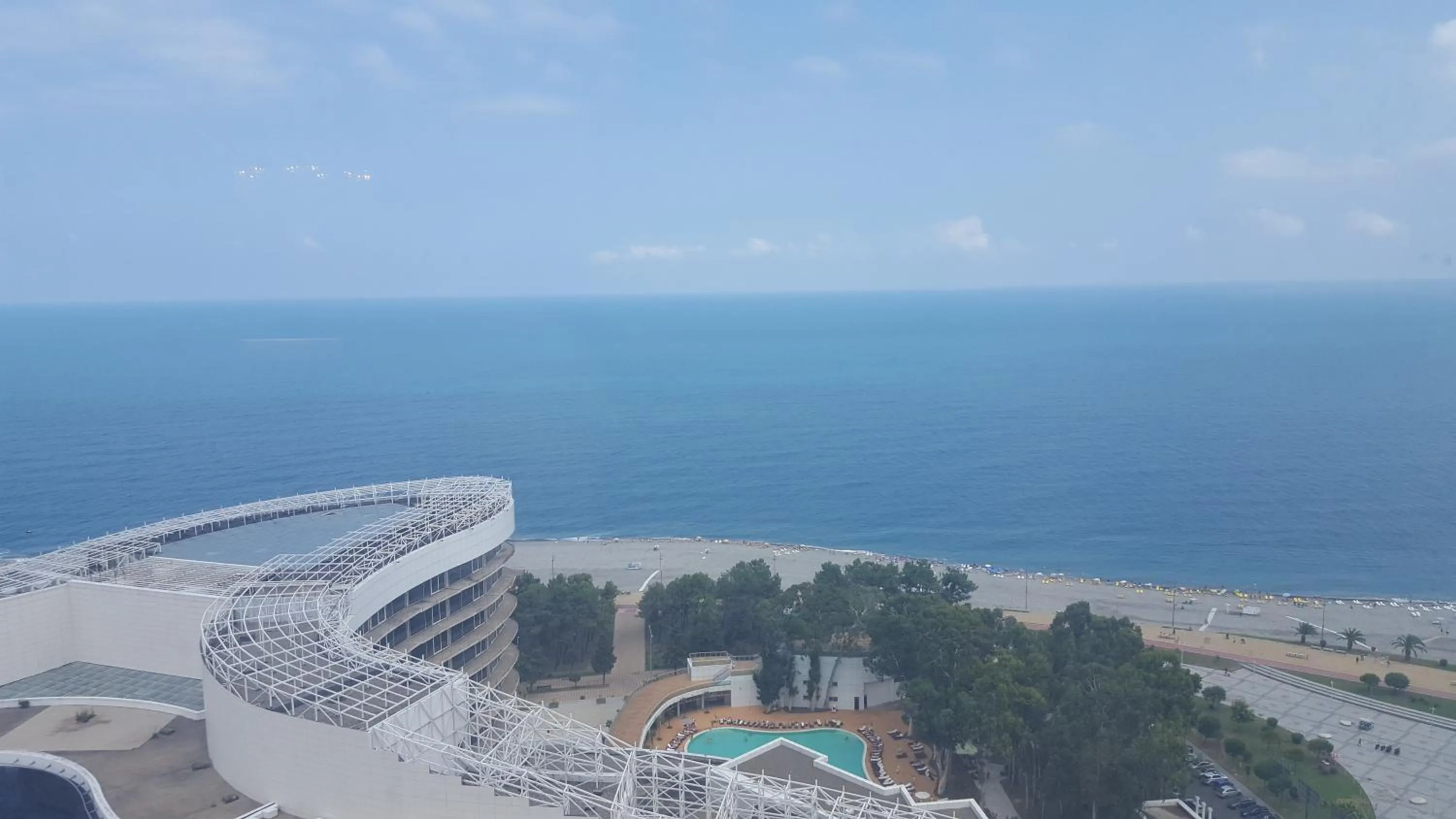 Pool view in Mimino Apartment Deluxe First Line (C II)