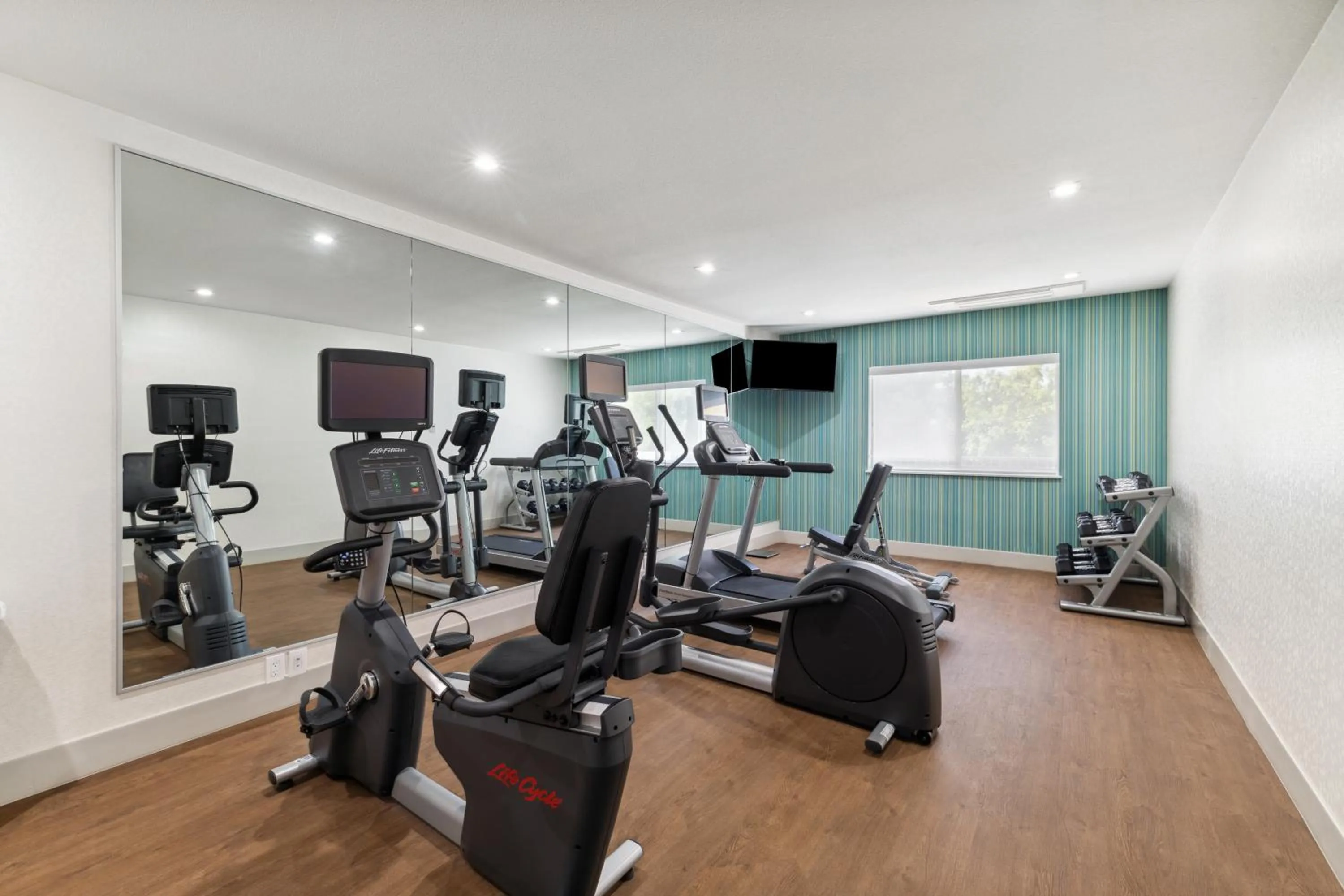 Fitness centre/facilities in Holiday Inn Express & Suites Mountain View Silicon Valley by IHG