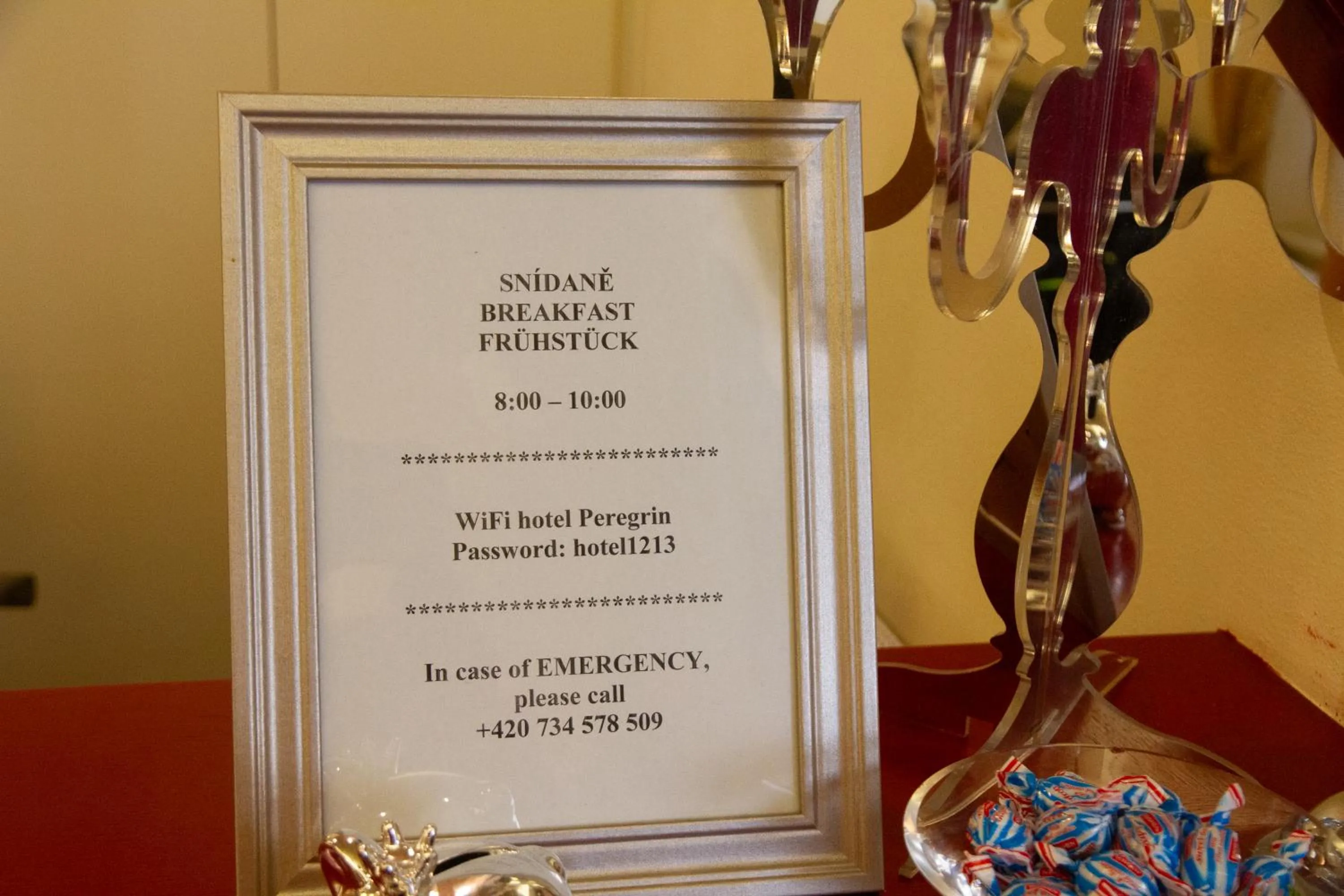 Lobby or reception in Hotel Peregrin