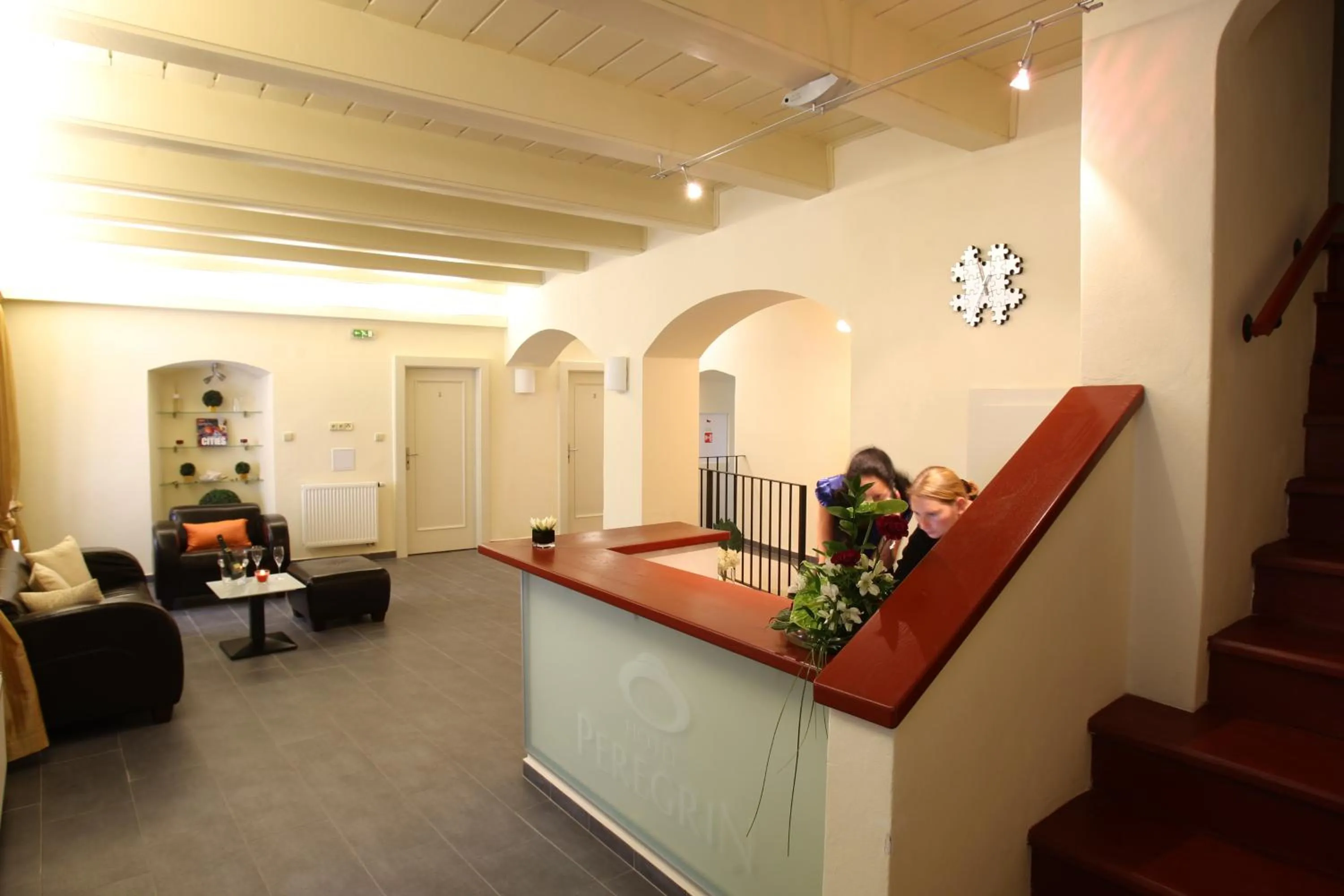 Lobby or reception in Hotel Peregrin