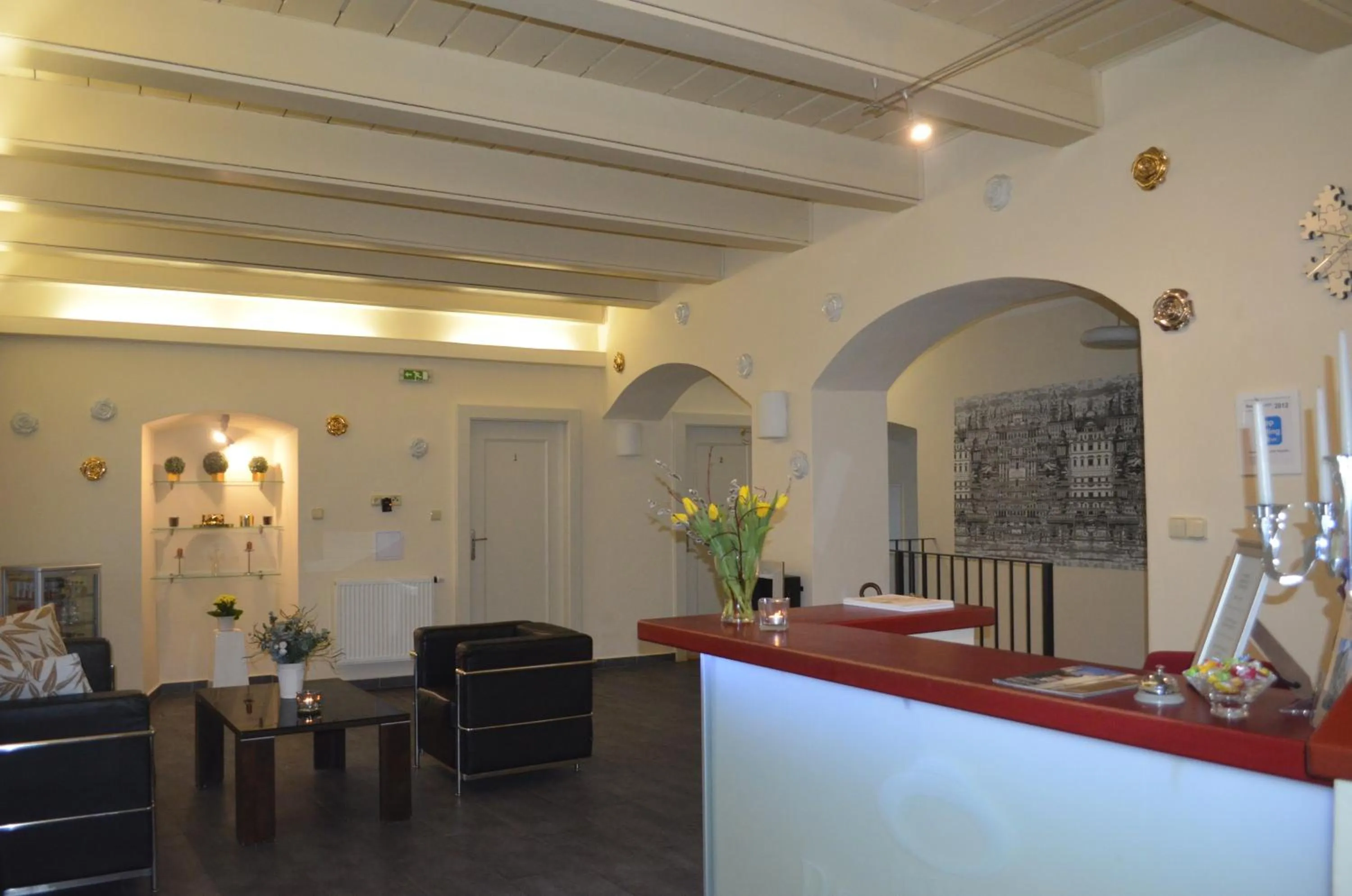 Lobby or reception in Hotel Peregrin