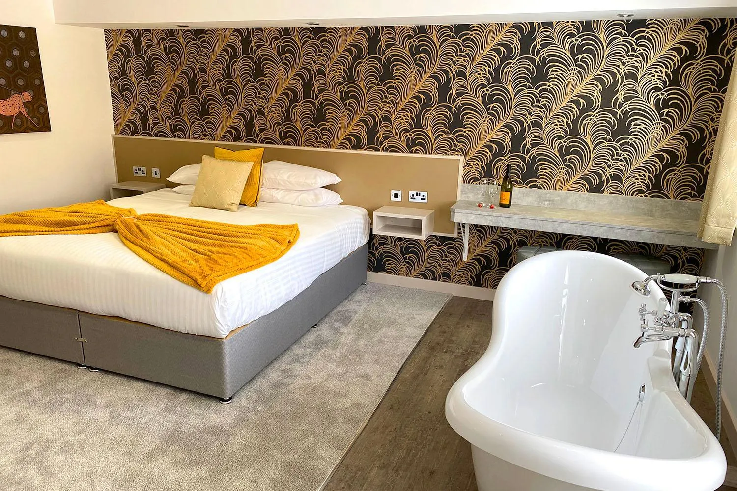 Bed in Damon’s Hotel