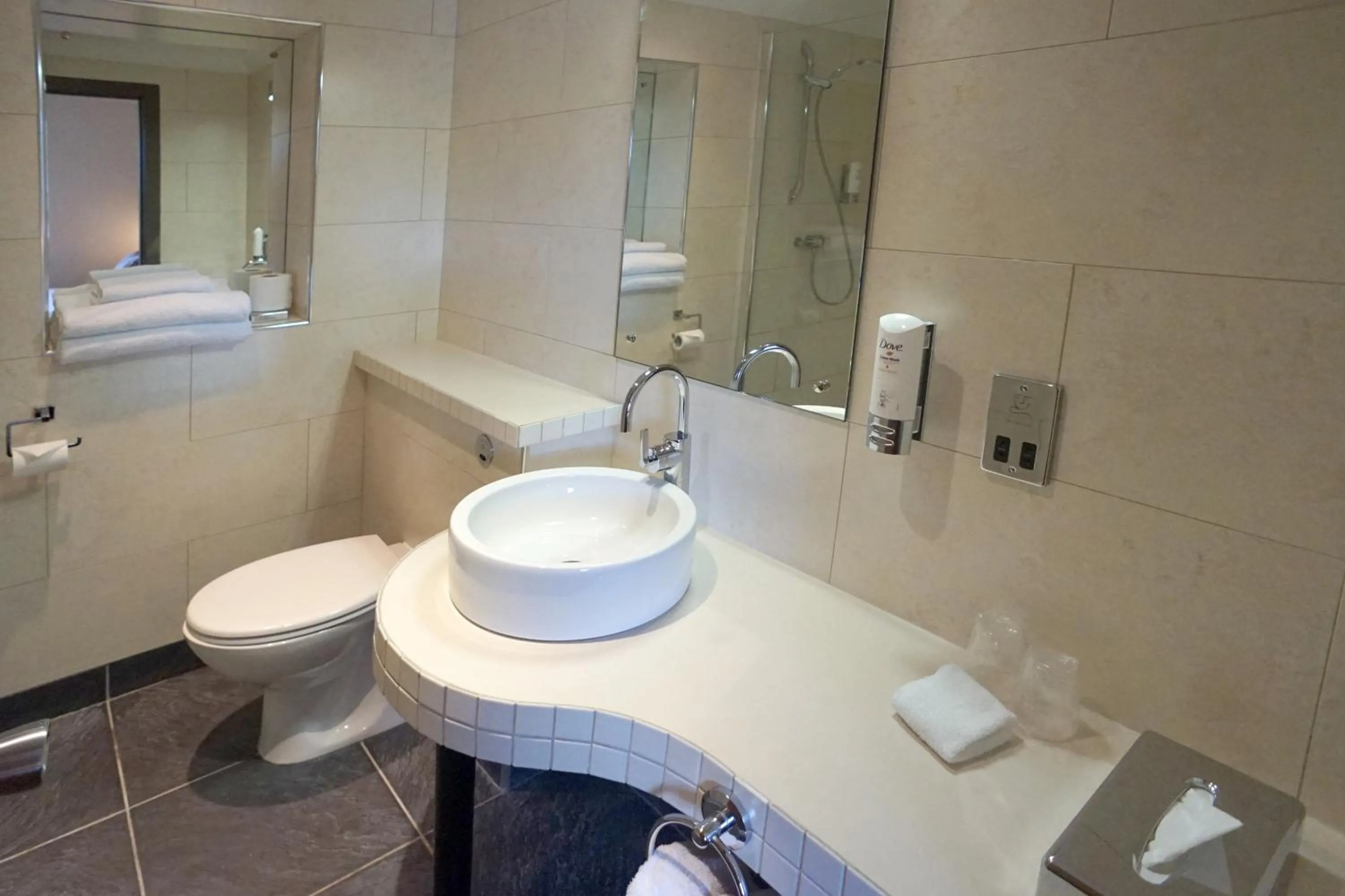 Toilet in Damon’s Hotel