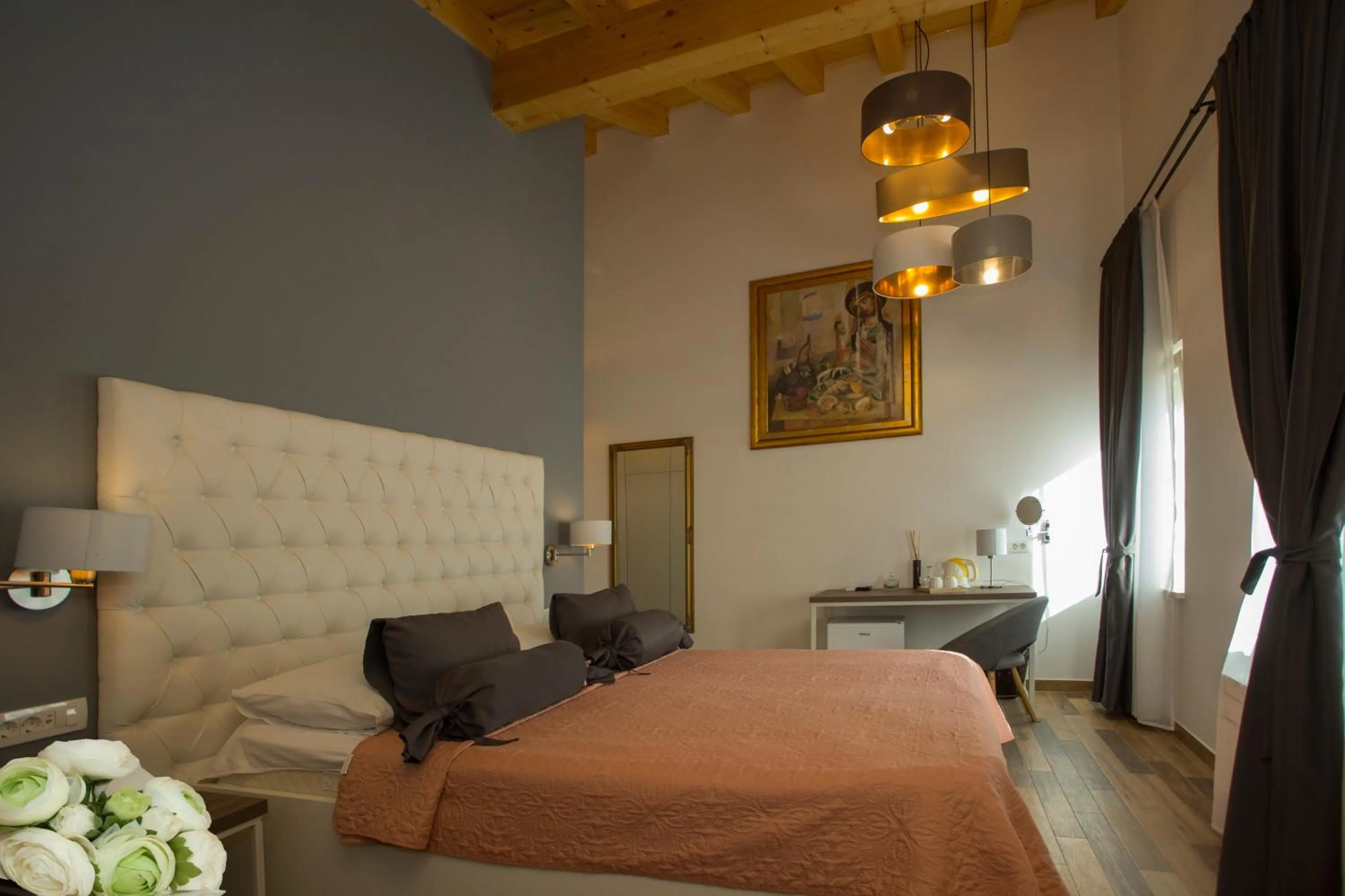 Bed in Aspalathos Residence