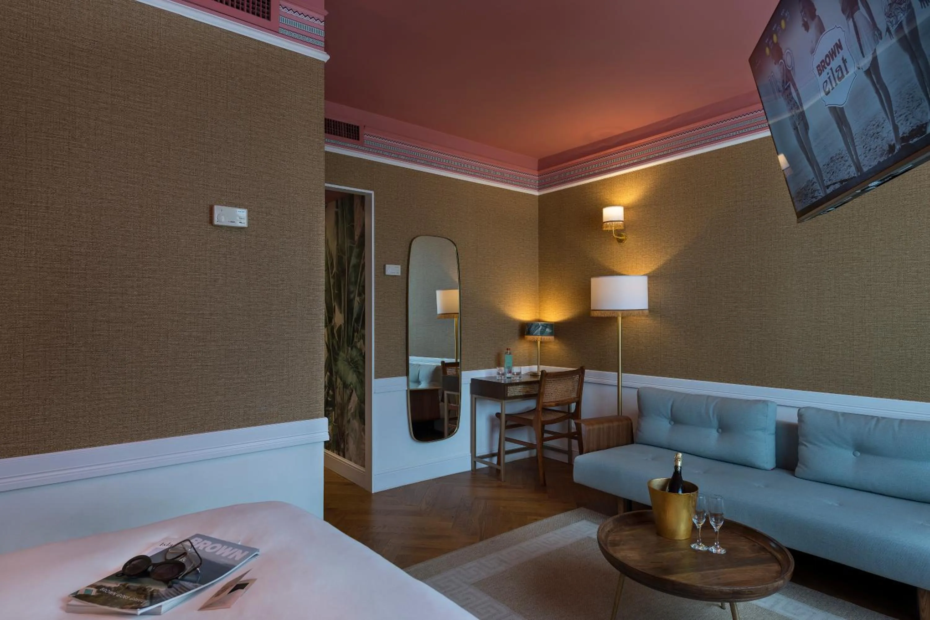 Living room, Bed in Adam Boutique Eilat by Adam Hotels