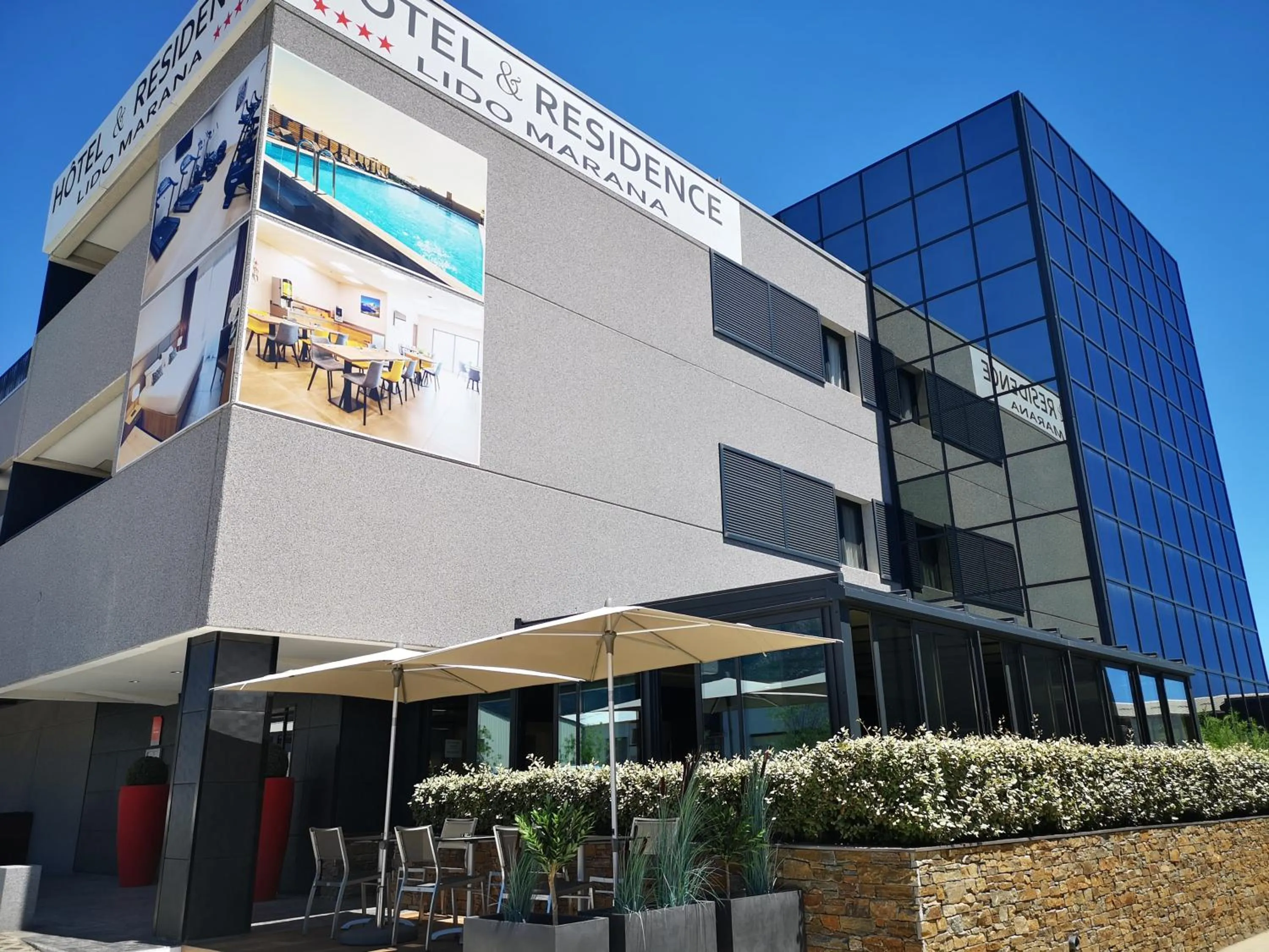 Facade/entrance in Hotel Residence Lido Marana Bastia Furiani