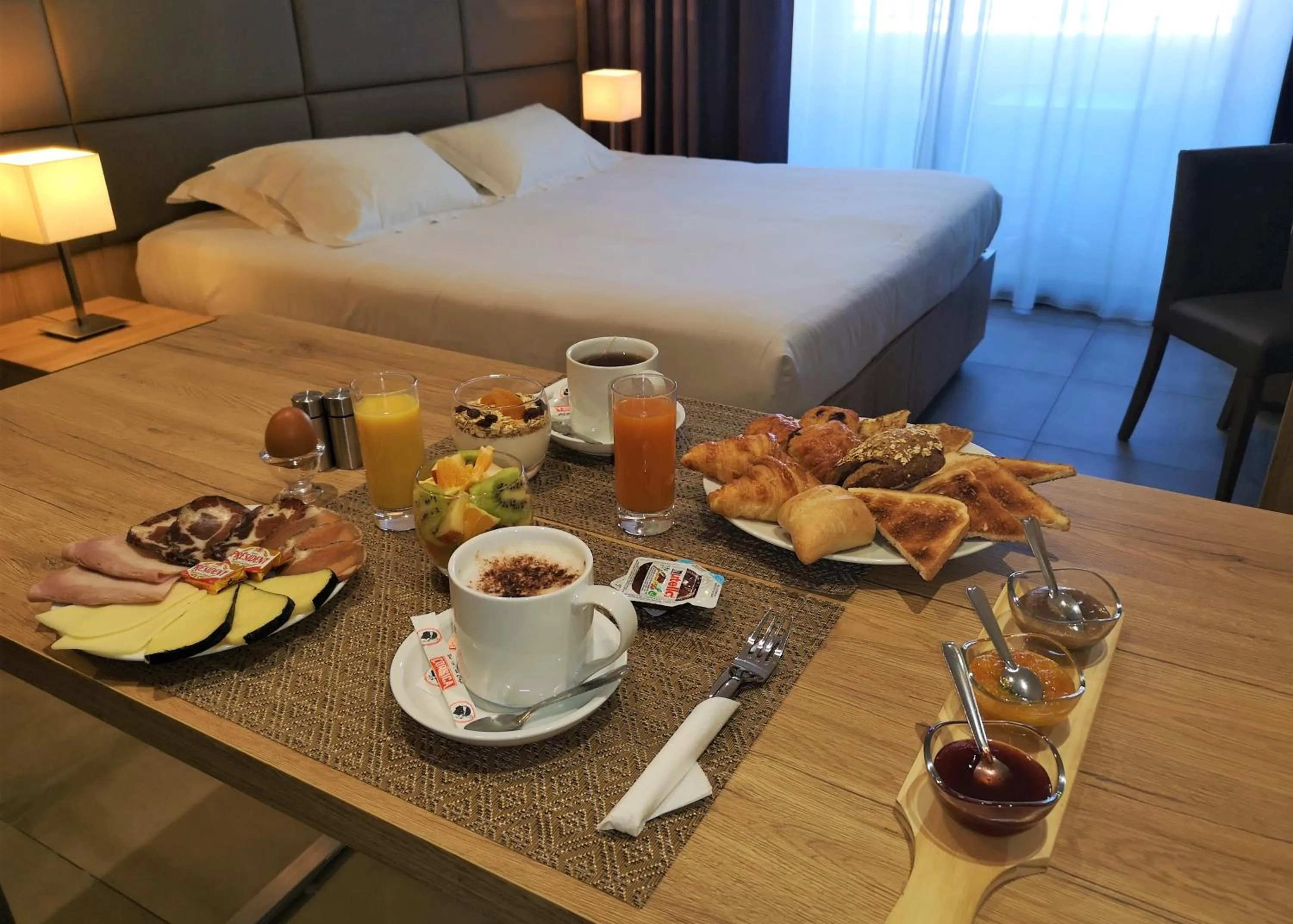 Breakfast, Bed in Hotel Residence Lido Marana Bastia Furiani