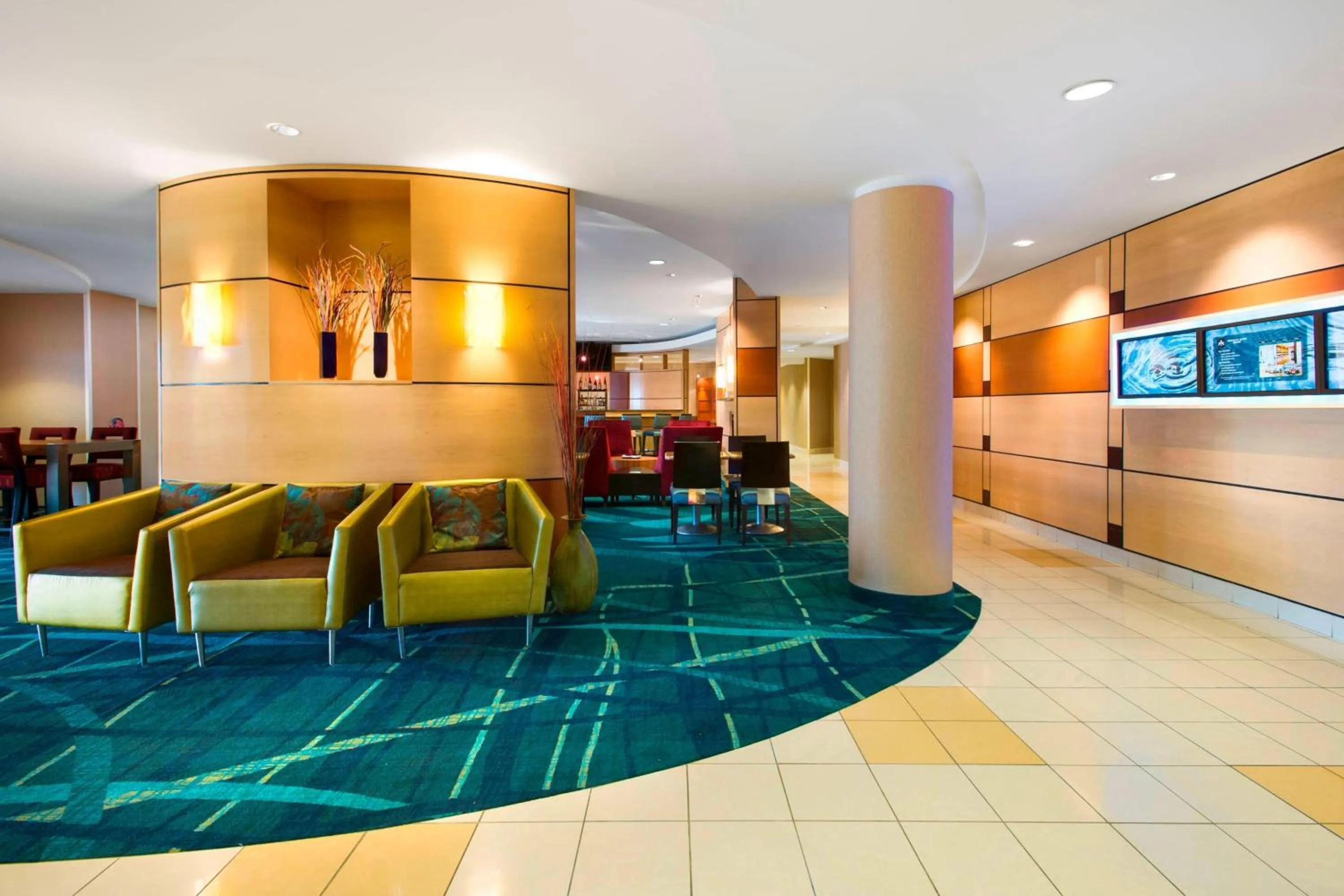 Lobby or reception in SpringHill Suites by Marriott Omaha East, Council Bluffs, IA