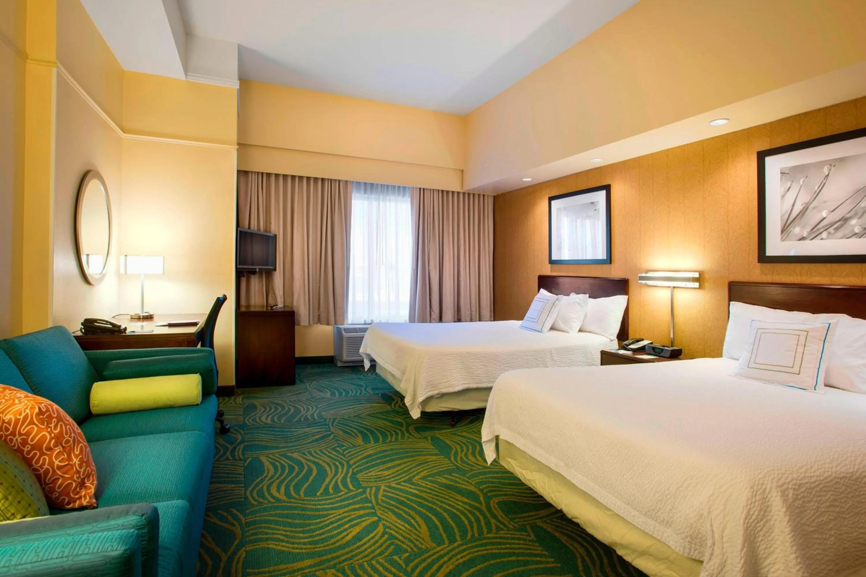 Photo of the whole room, Bed in SpringHill Suites by Marriott Omaha East, Council Bluffs, IA