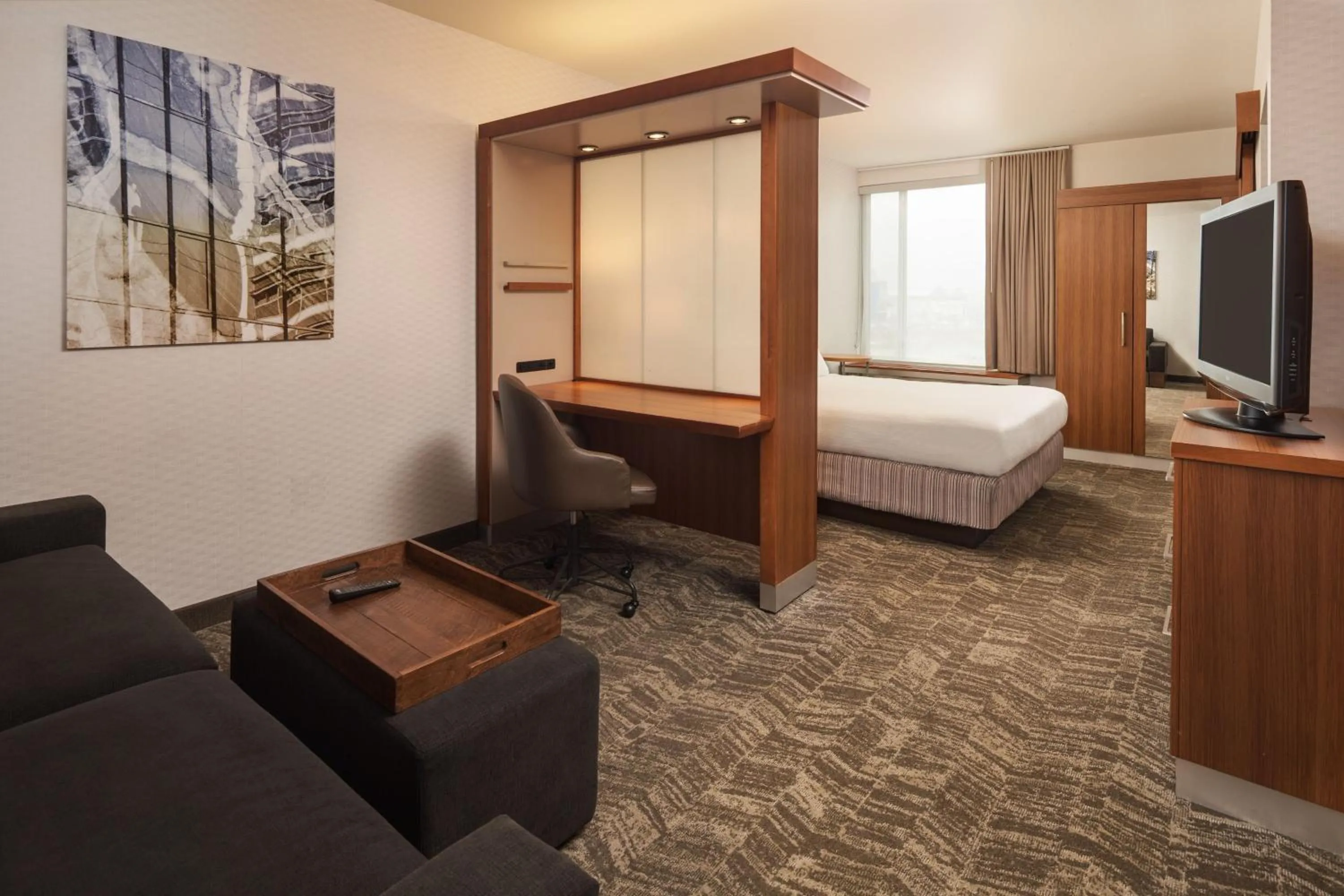 Bedroom, Bed in SpringHill Suites by Marriott Philadelphia Airport / Ridley Park