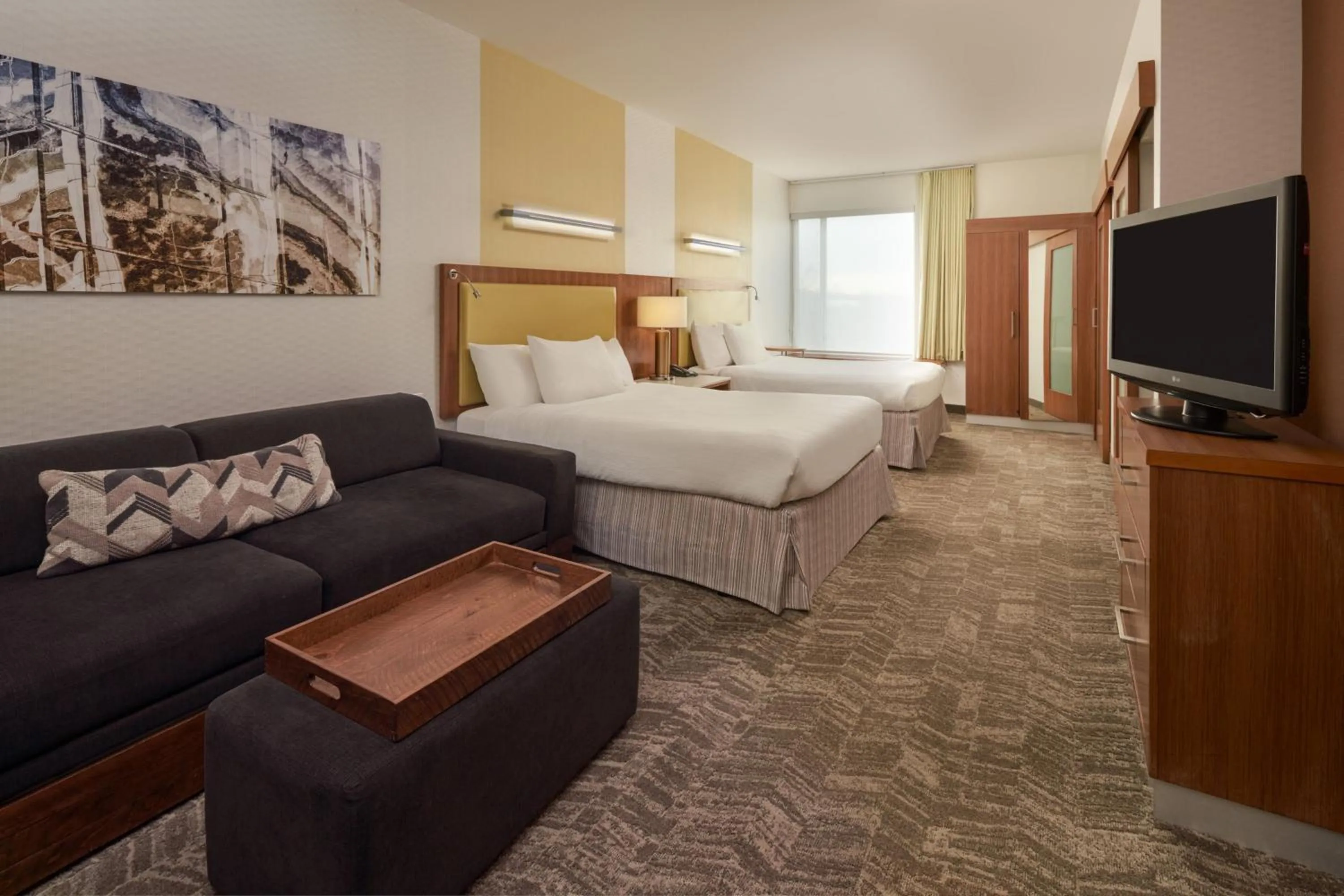 Bedroom, Bed in SpringHill Suites by Marriott Philadelphia Airport / Ridley Park