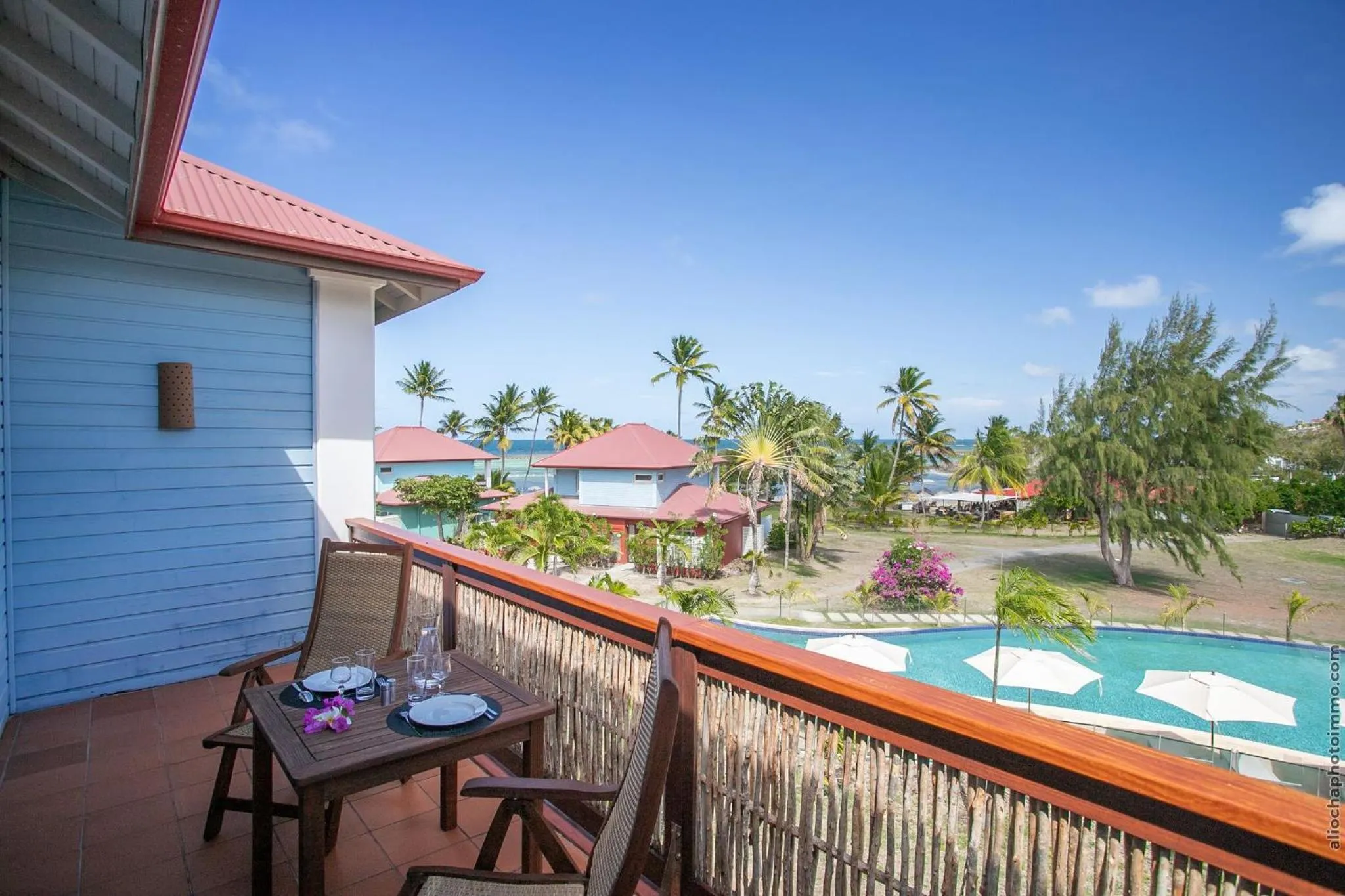 Balcony/Terrace in Les Villas du Lagon